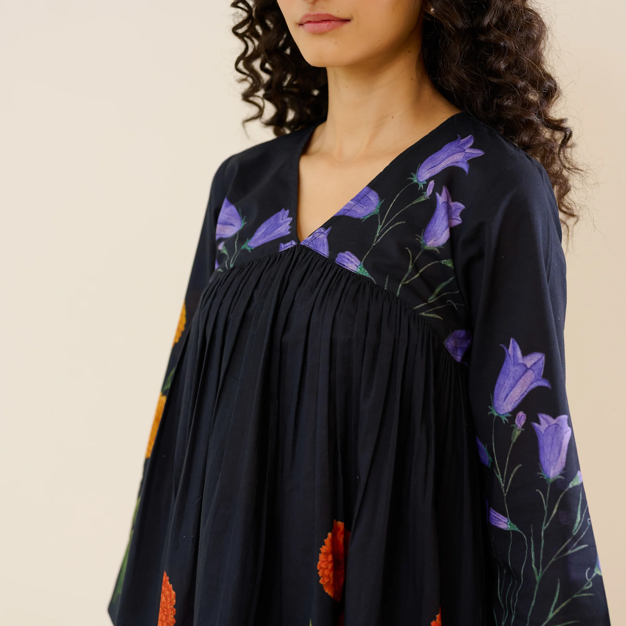 At The Florist's Cotton Co-ord Set - Black - Image 3