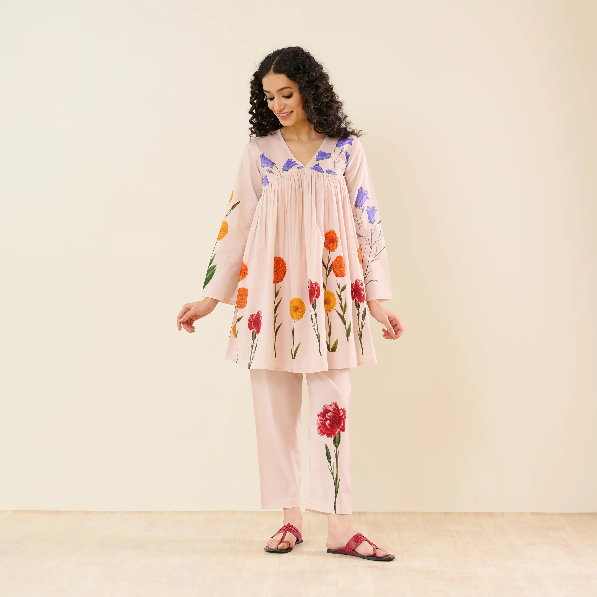 At The Florist's Cotton Co-ord Set - Off White - Image 3