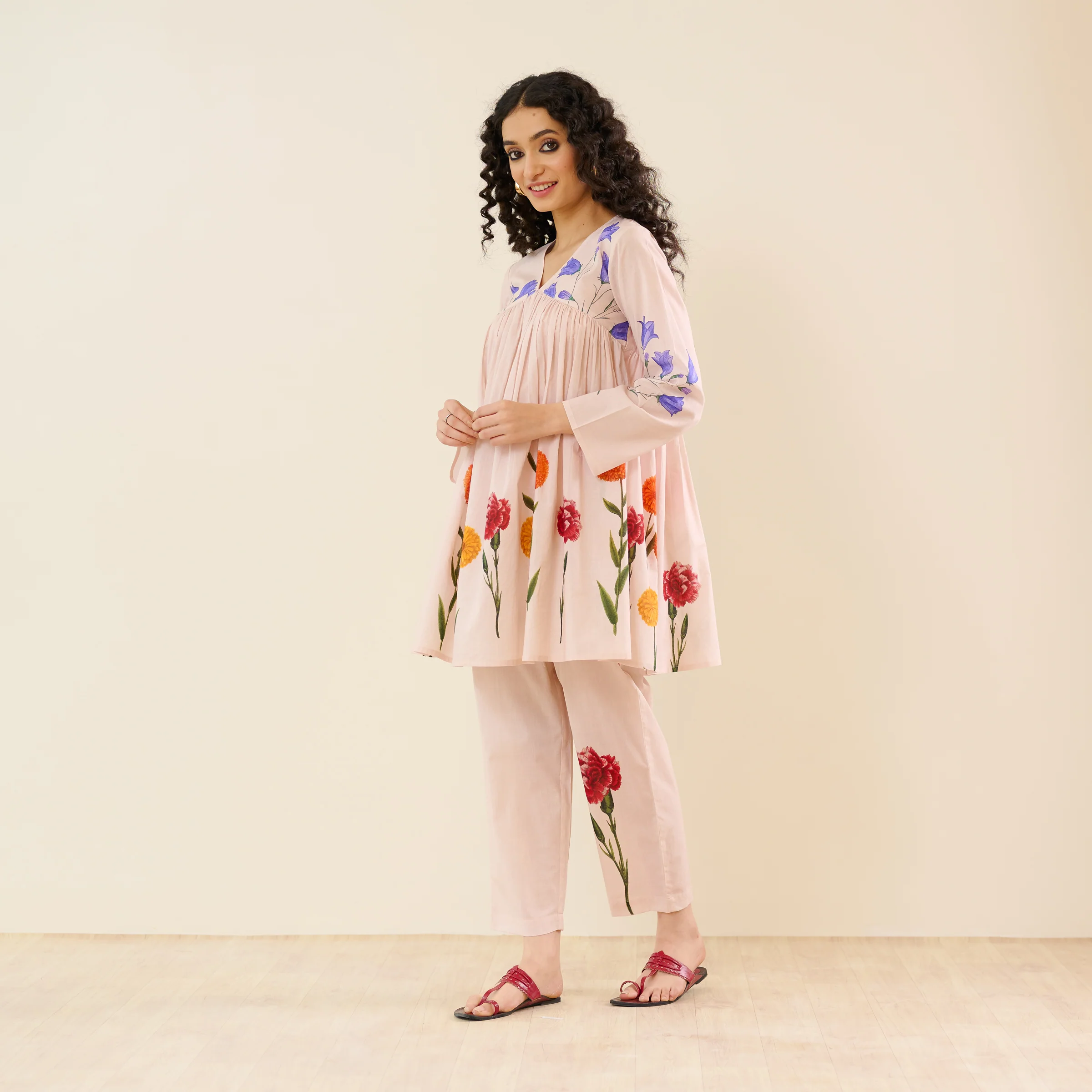 At The Florist's Cotton Co-ord Set - Off White - Image 5