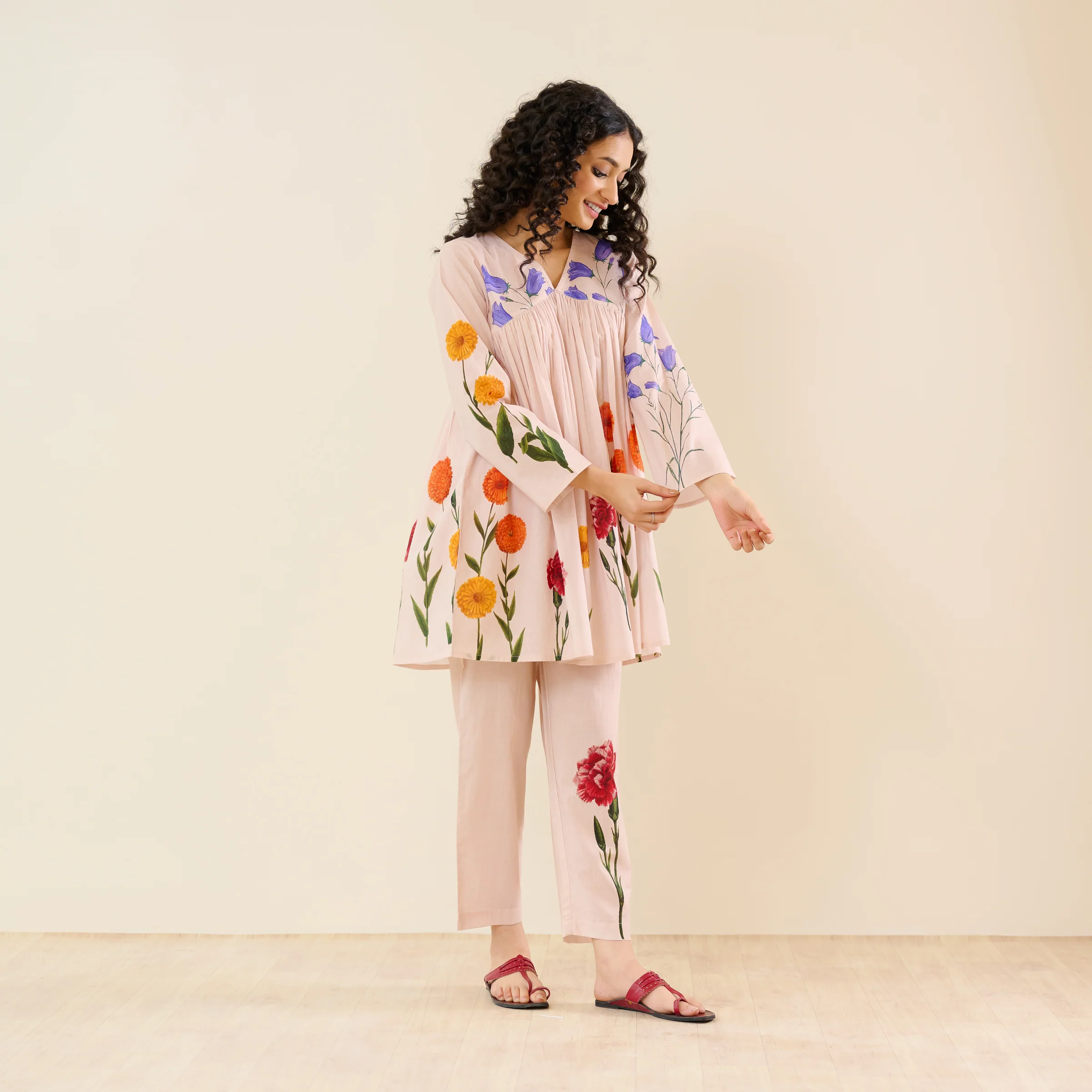 At The Florist's Cotton Co-ord Set - Off White - Image 6