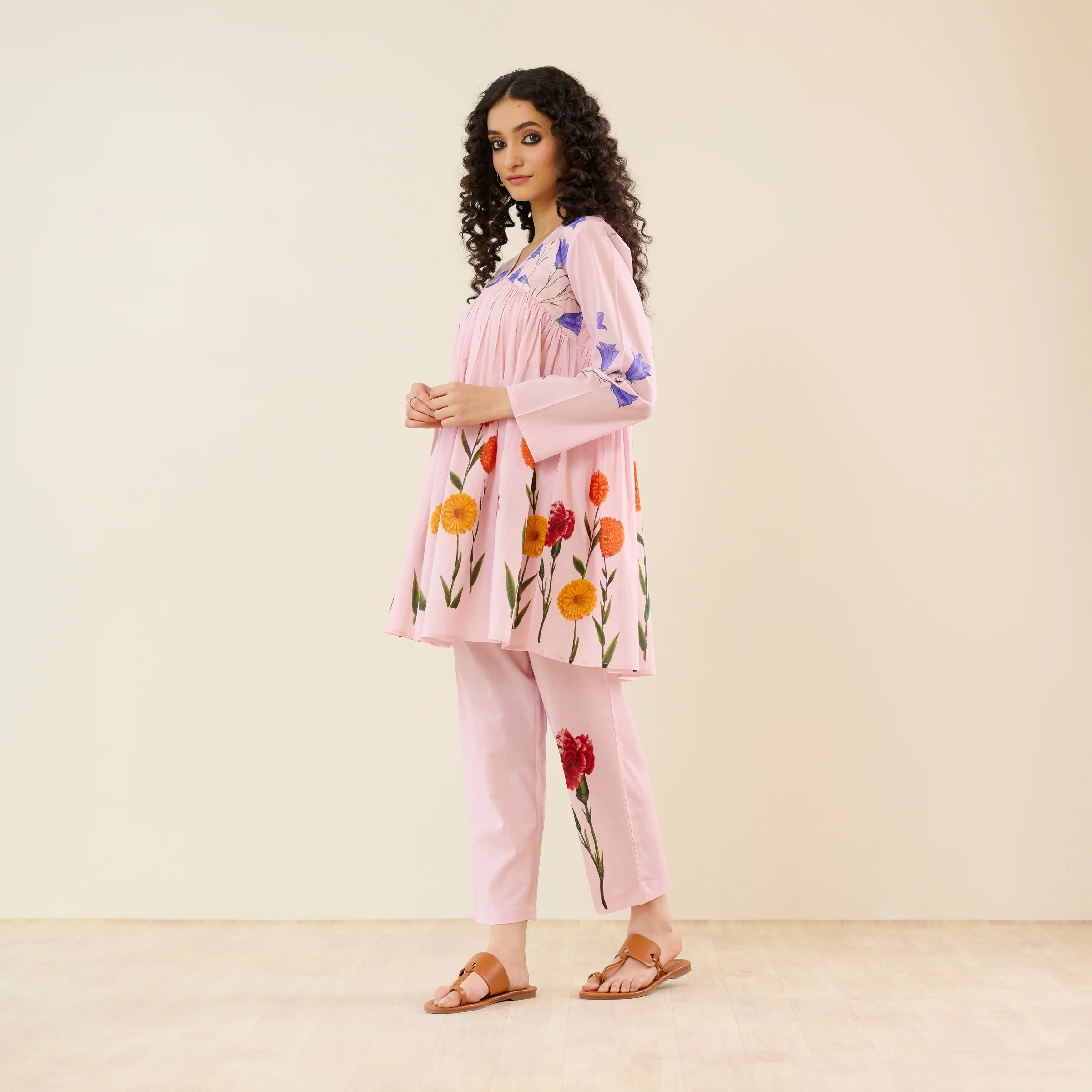 At The Florist's Cotton Co-ord Set - Pink - Image 4