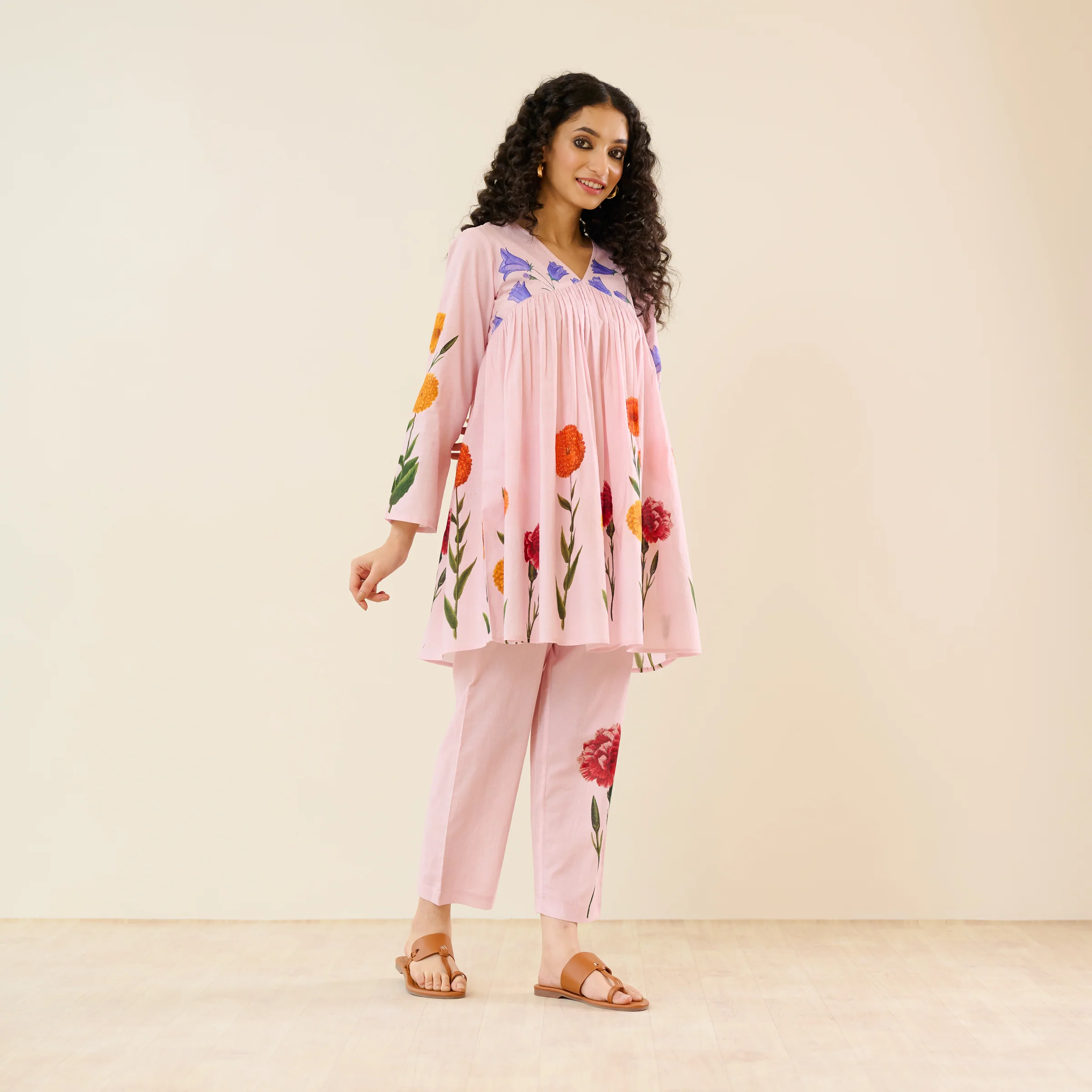 At The Florist's Cotton Co-ord Set - Pink - Image 5