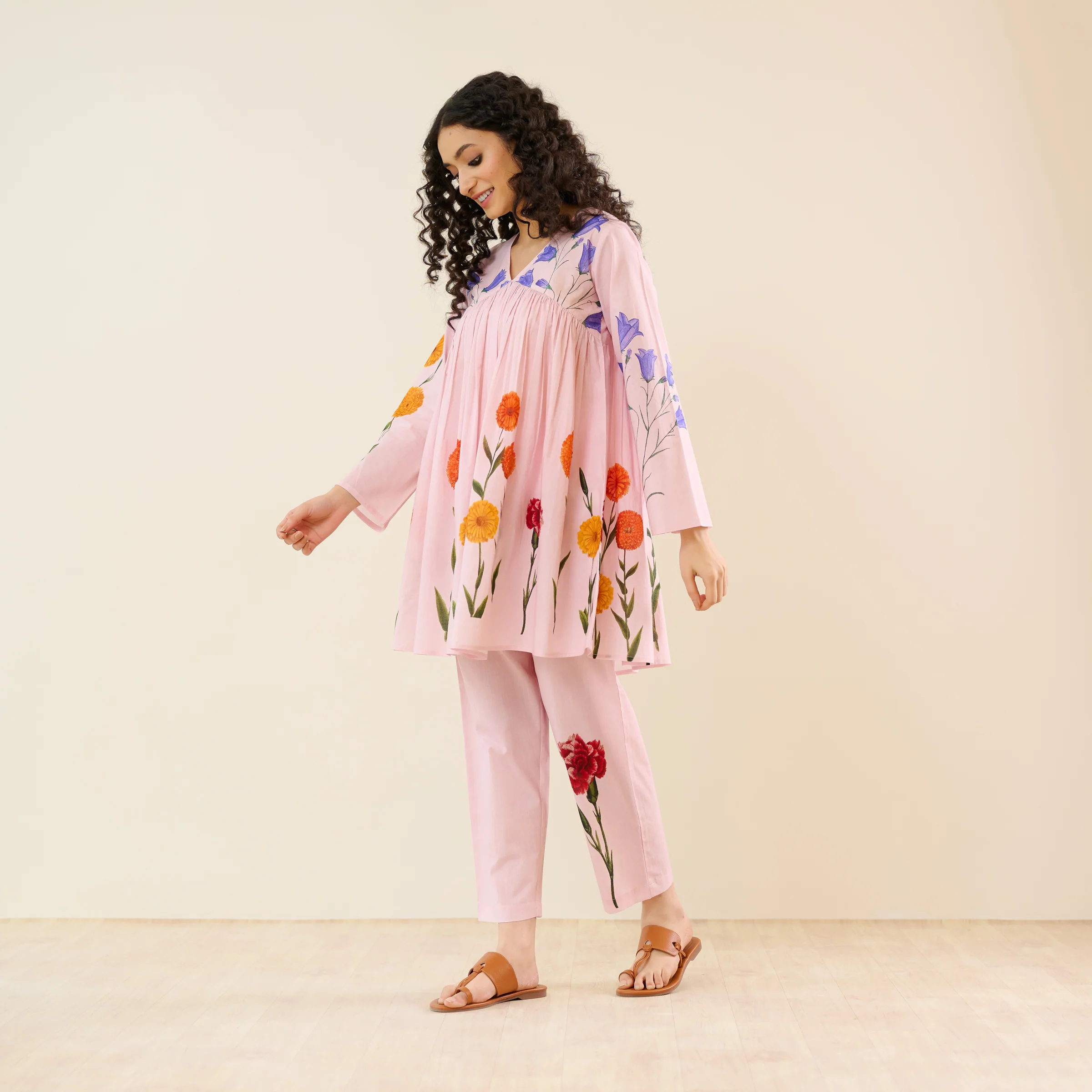 At The Florist's Cotton Co-ord Set - Pink - Image 8