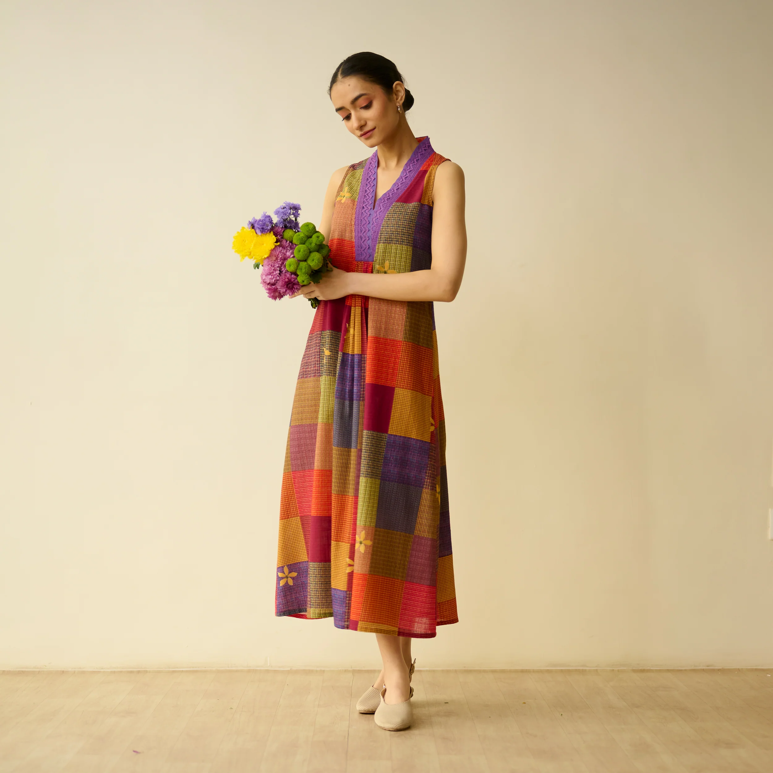 Aurora Loom Fine Slub Cotton Dress - Many Hues - Image 3