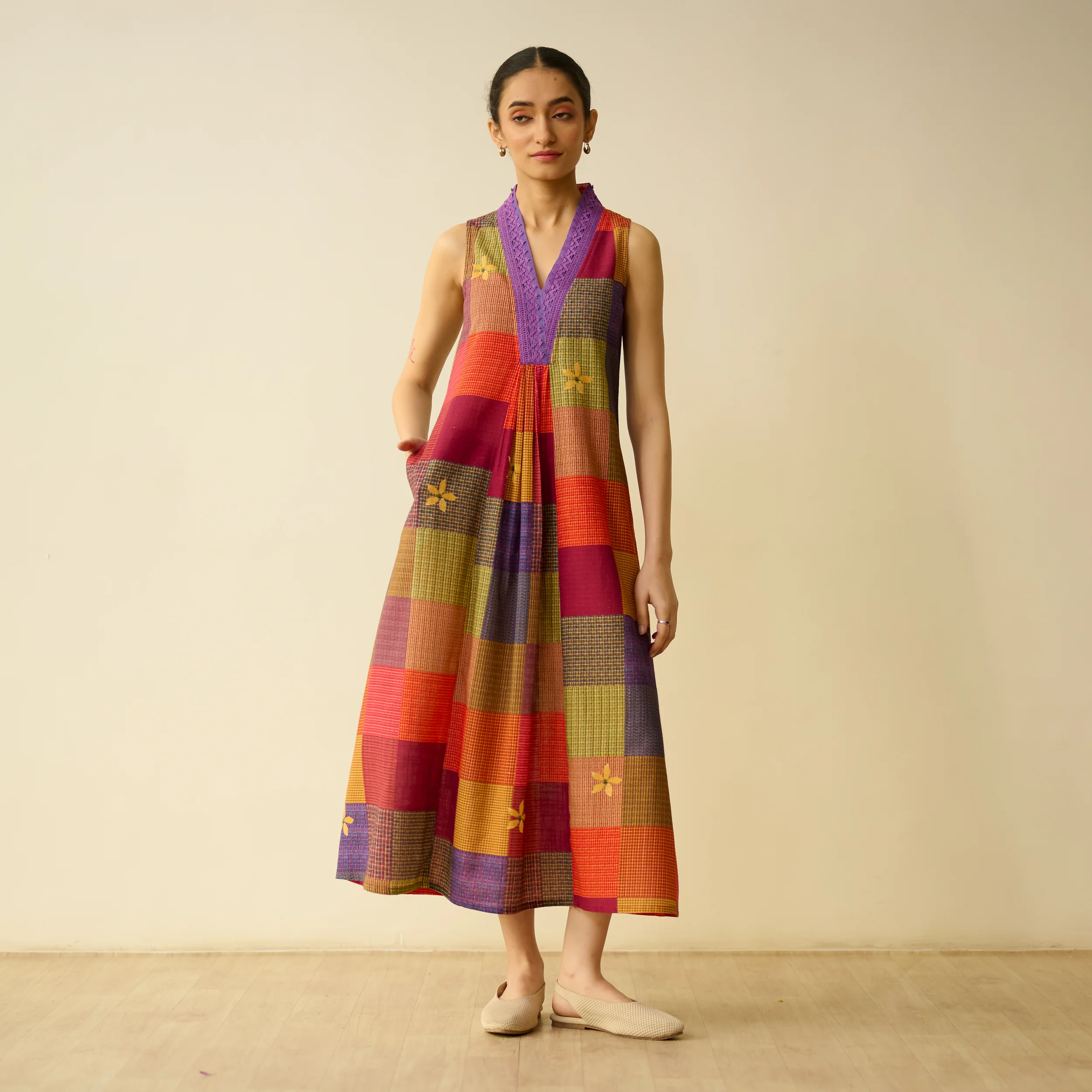 Aurora Loom Fine Slub Cotton Dress - Many Hues - Image 7