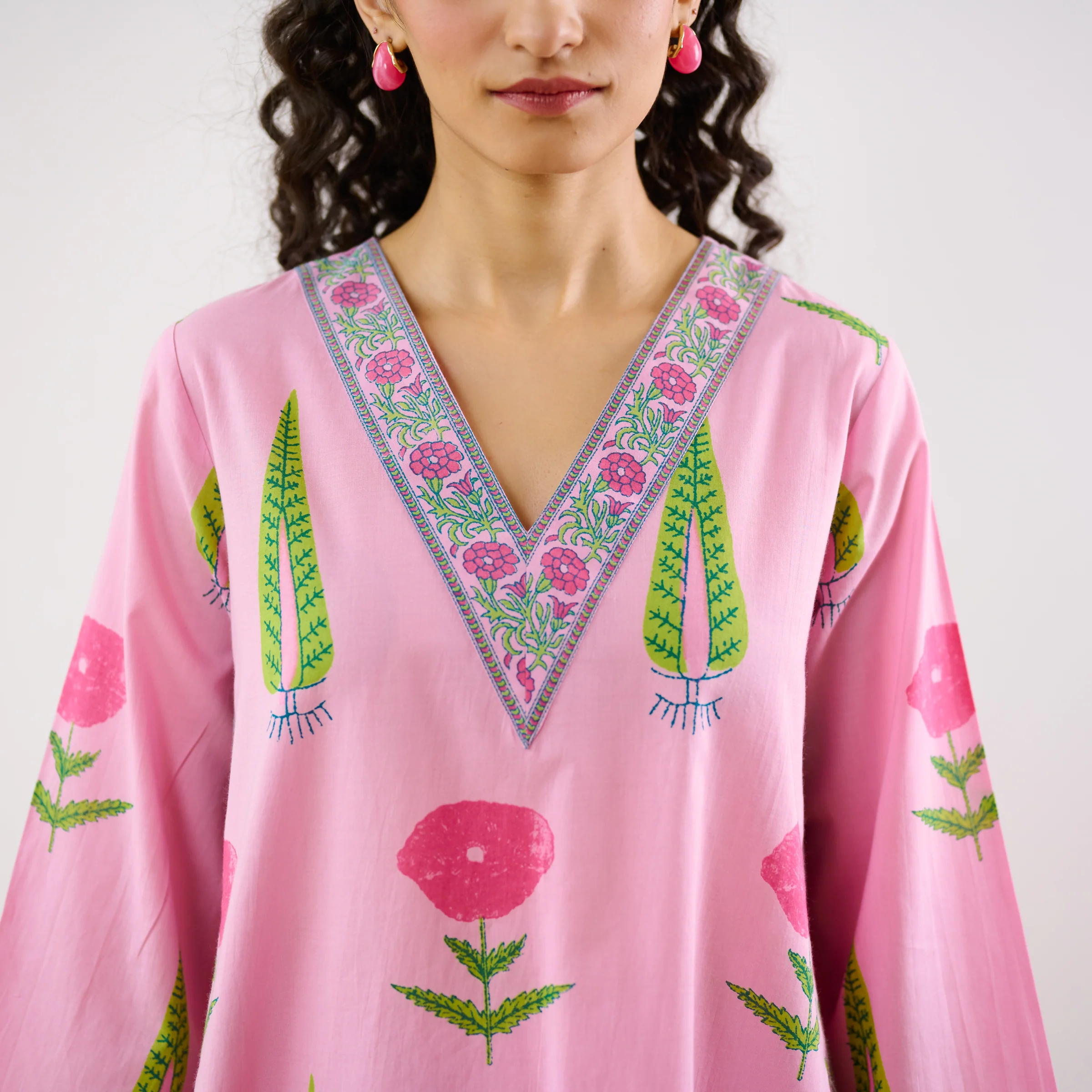 Begum's Bagh Printed Co-ord Set - Baby Pink - Image 4