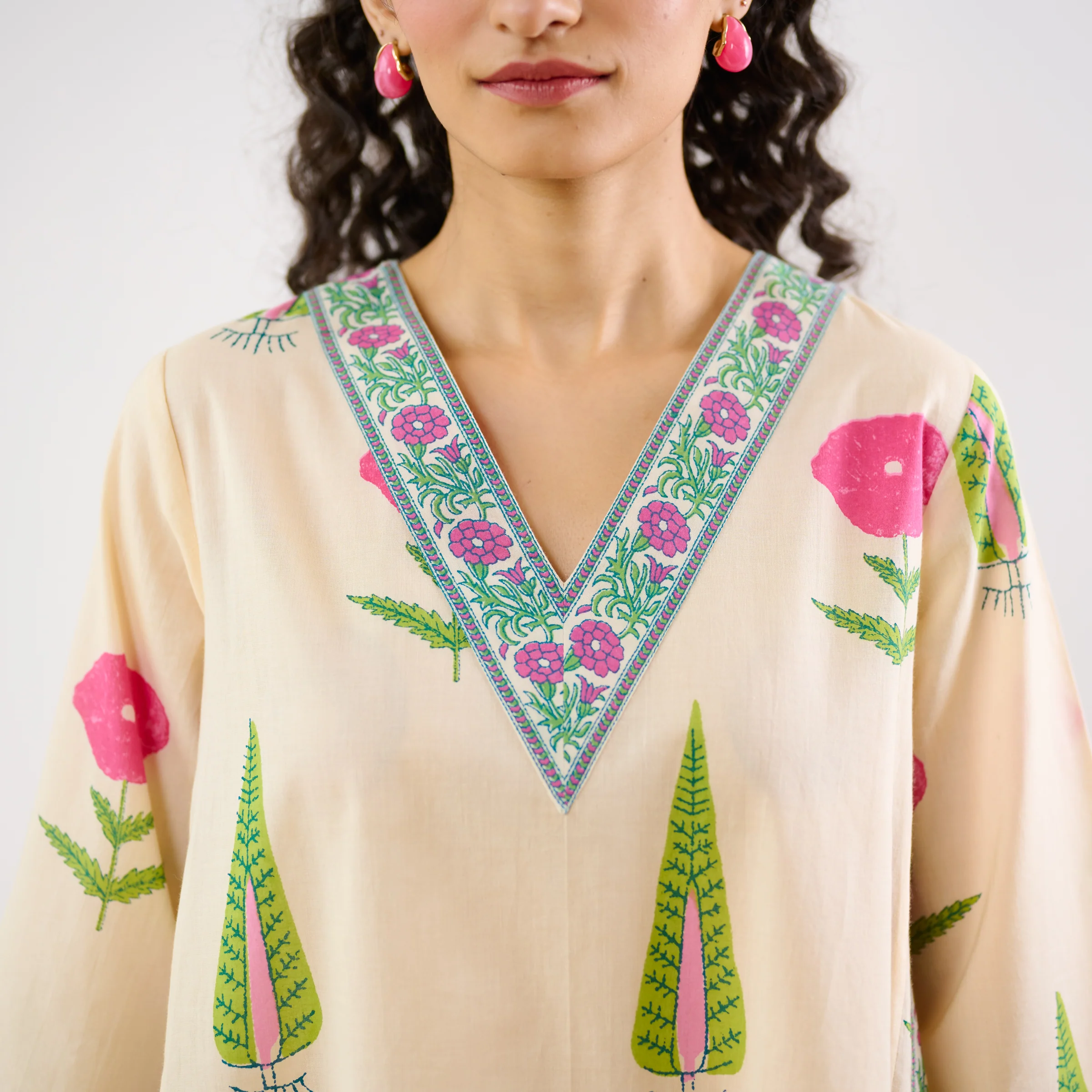 Begum's Bagh Printed Co-ord Set - Off White - Image 3