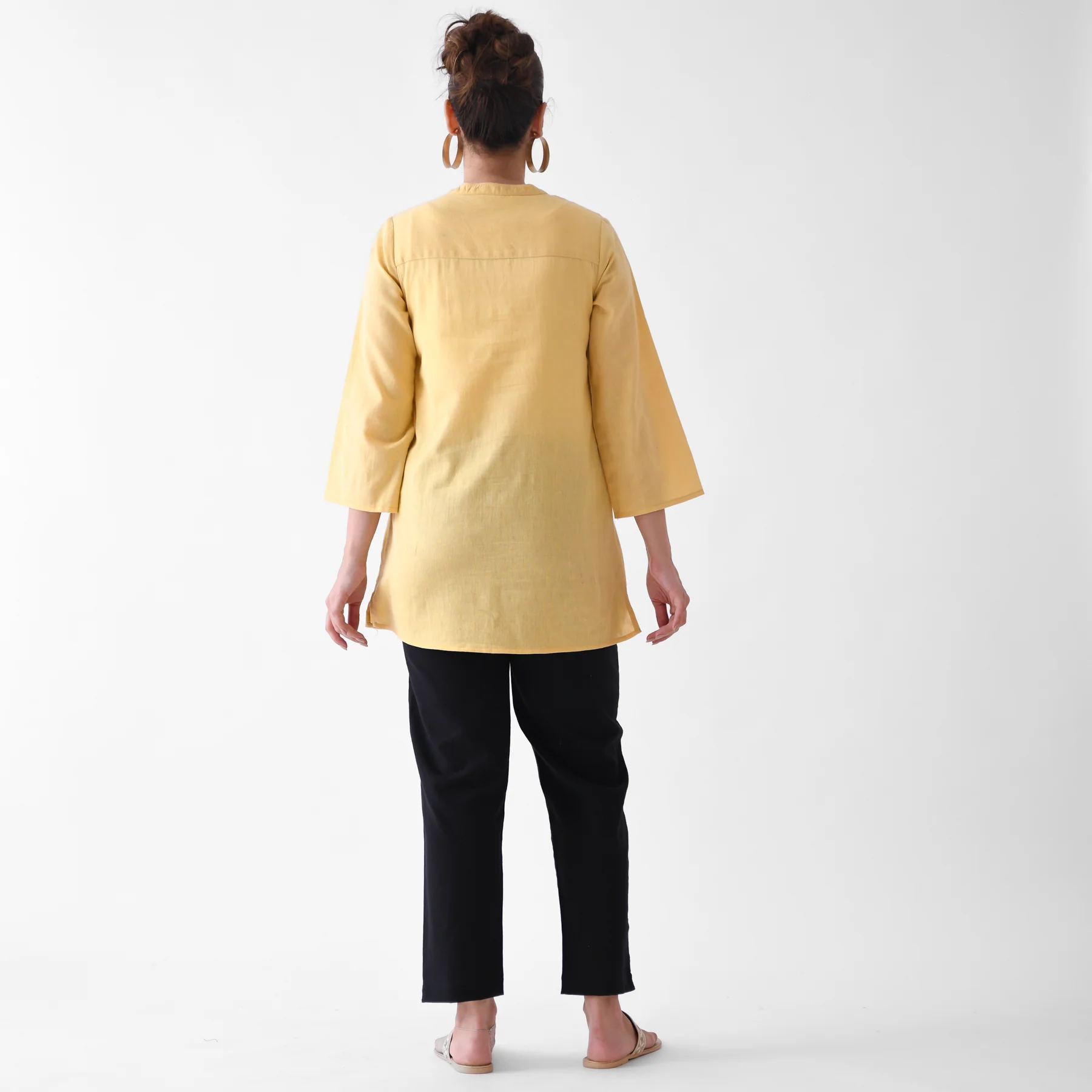 Black Cotton AMPM Pants - Image 8