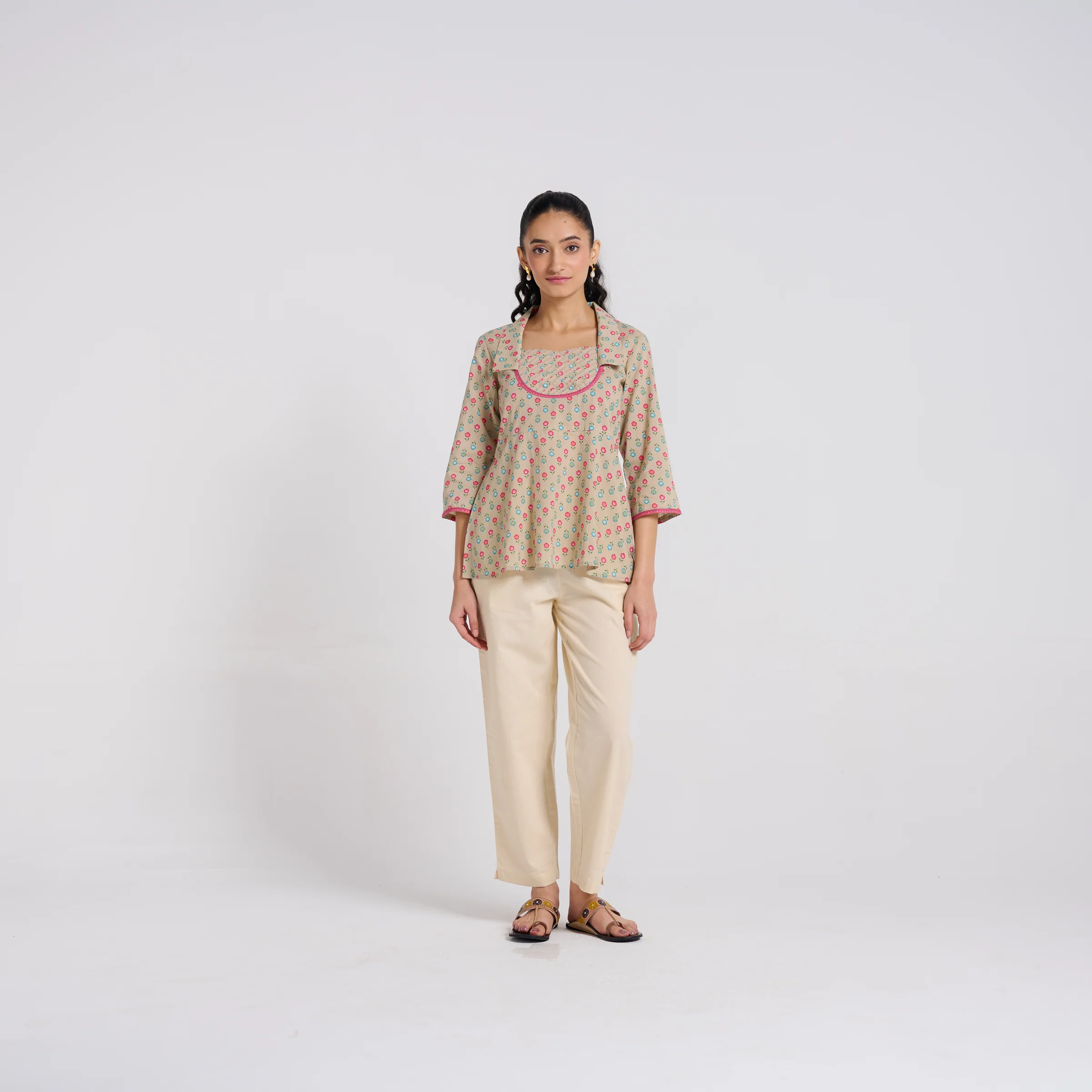 Blooming Sand Cotton Top - Image 3