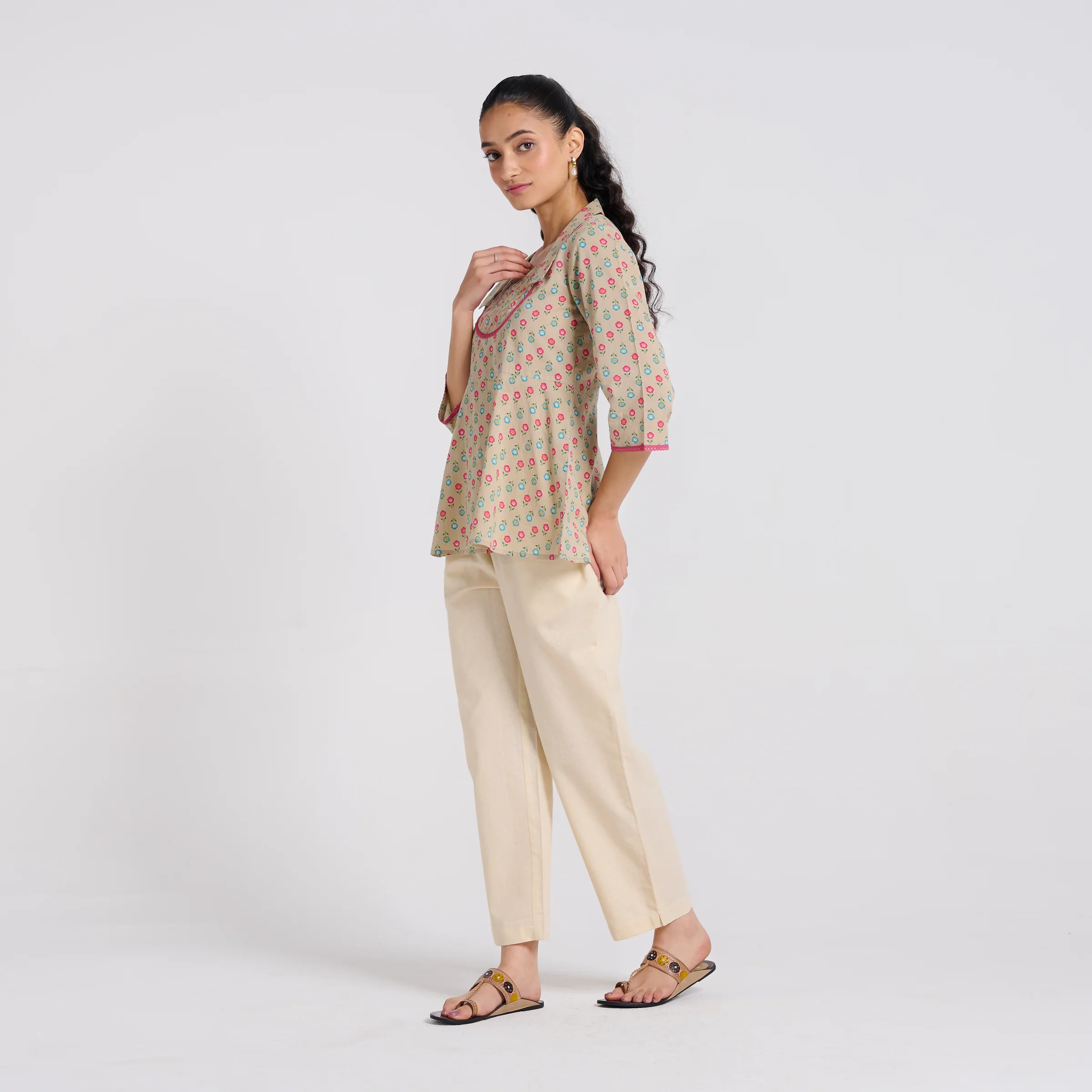 Blooming Sand Cotton Top - Image 5
