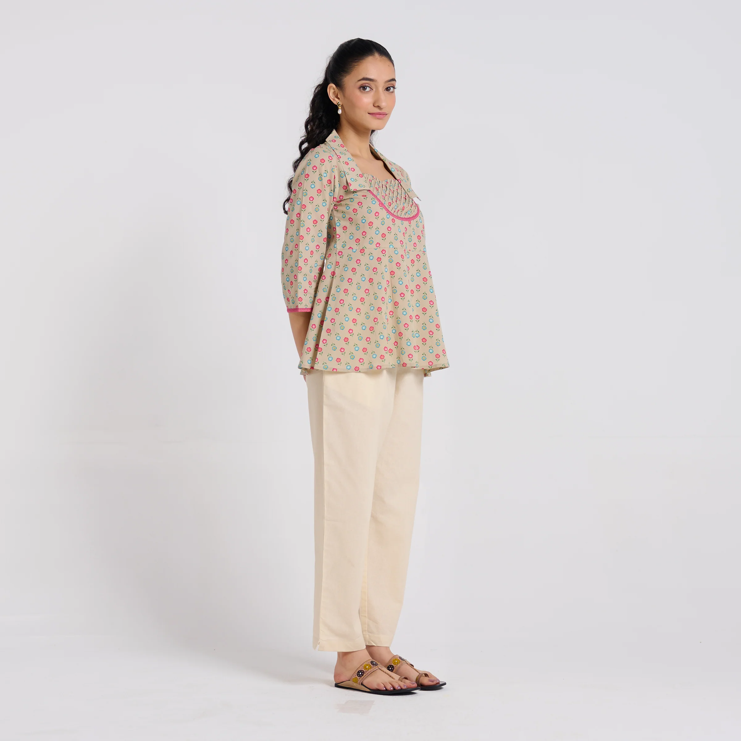 Blooming Sand Cotton Top - Image 6