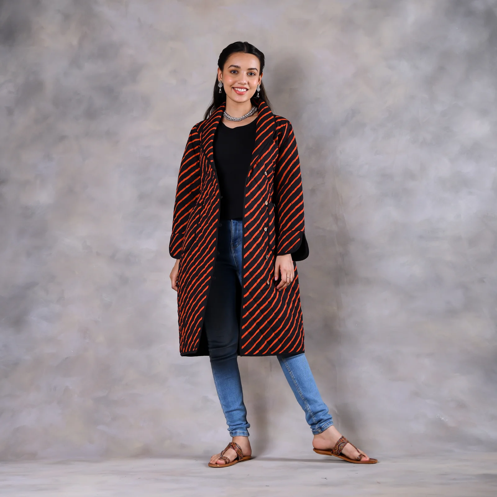 Boronia Black Quilted Jacket - Image 3