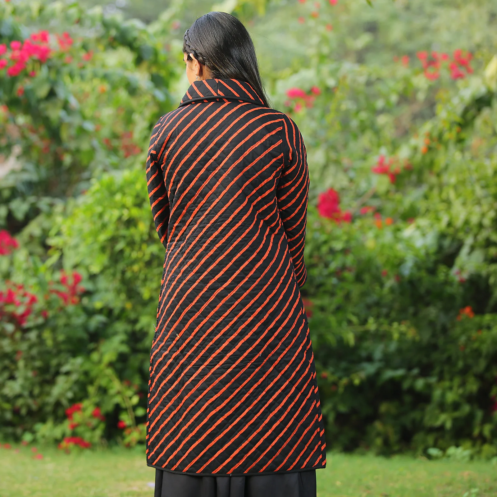 Boronia Black Quilted Jacket - Image 4