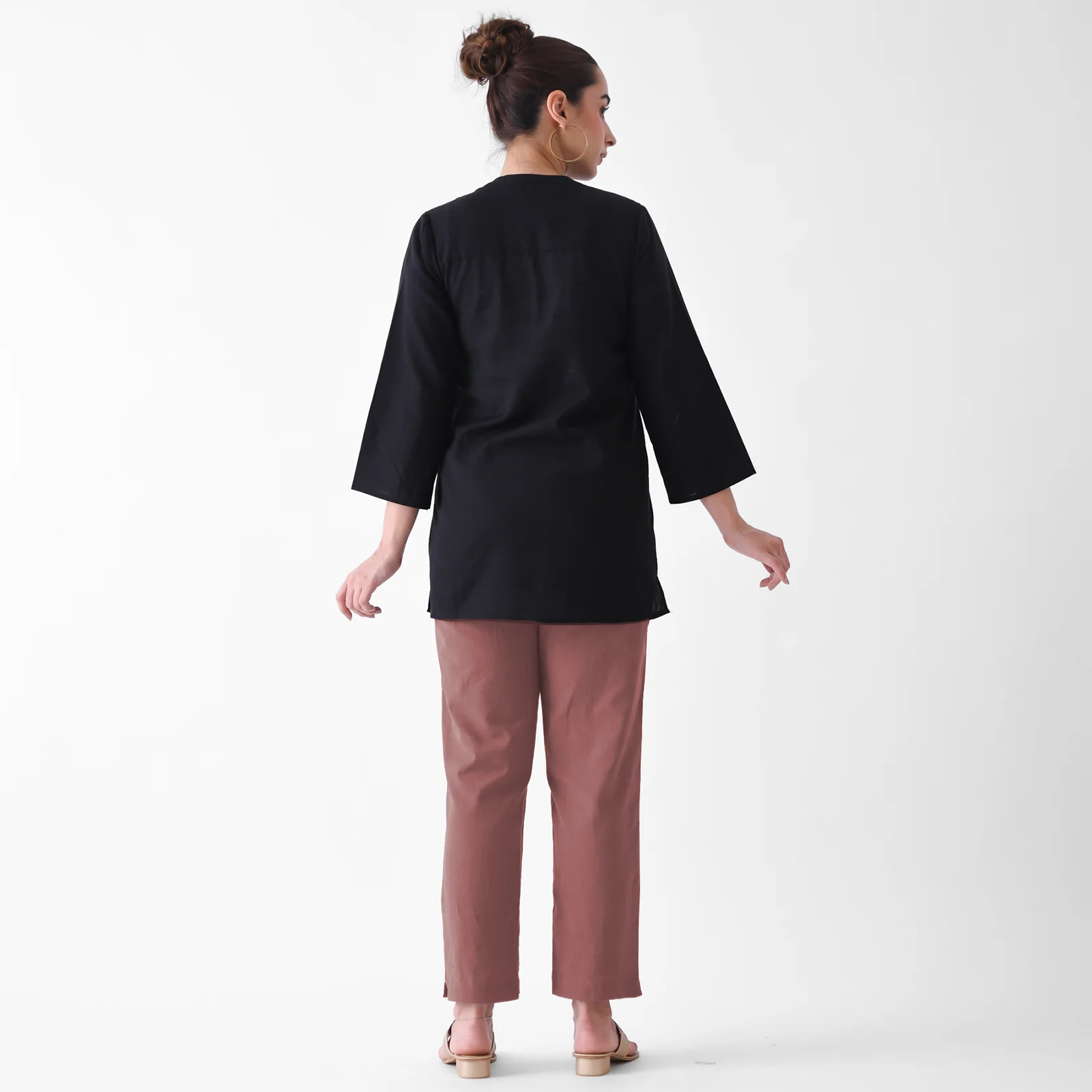 Coral Rose Cotton AMPM Pants - Image 7