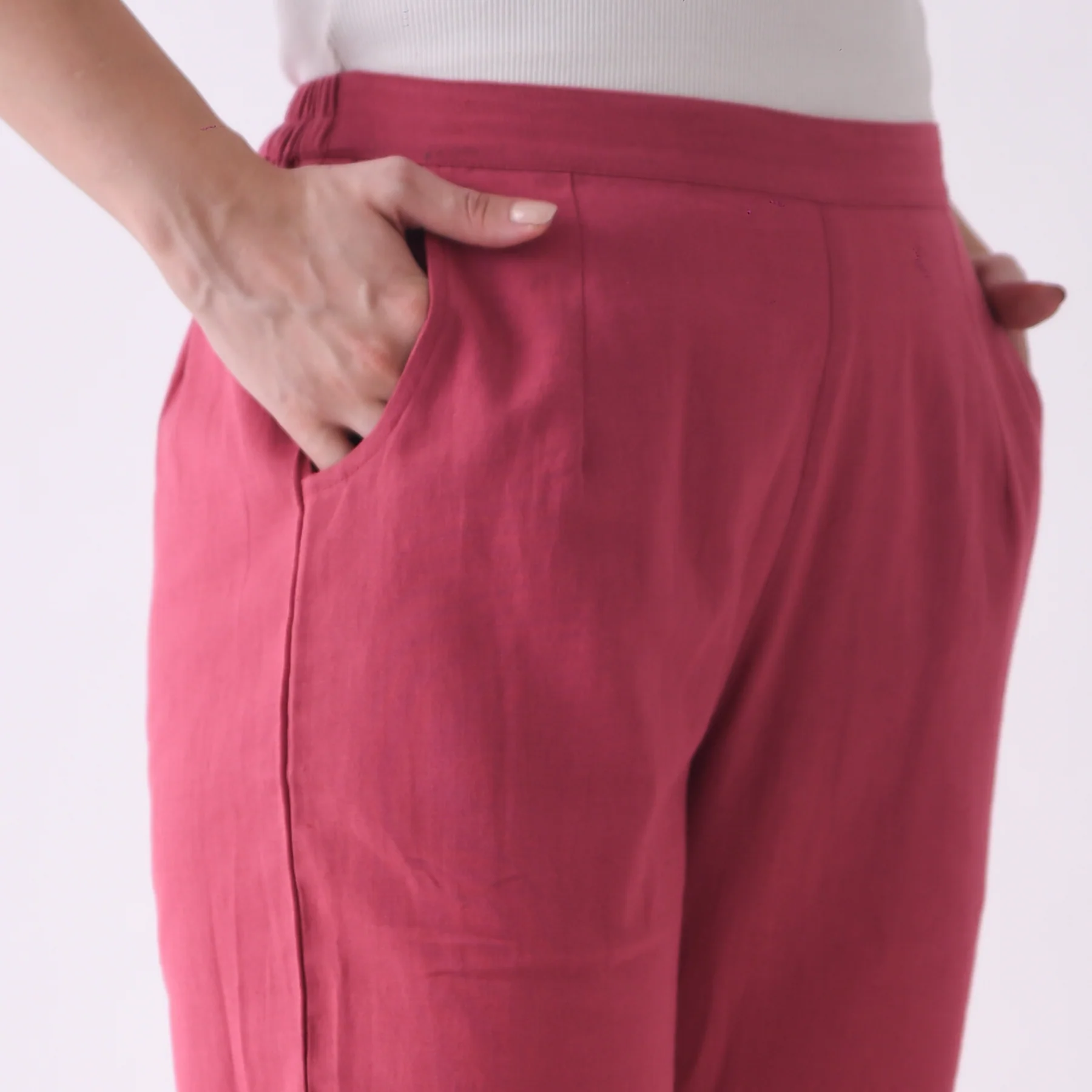 Crimson Cotton AMPM Pants - Image 4