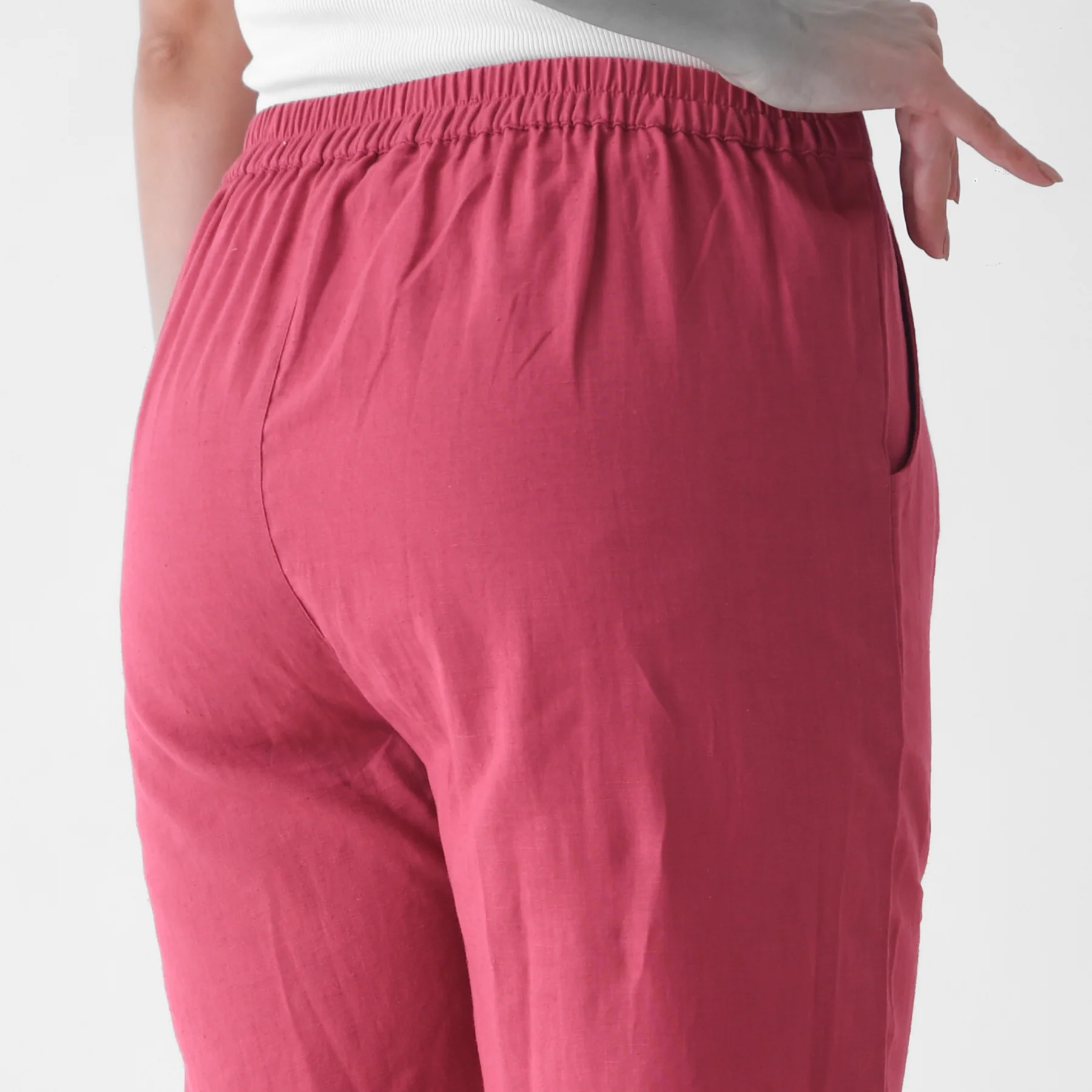 Crimson Cotton AMPM Pants - Image 5