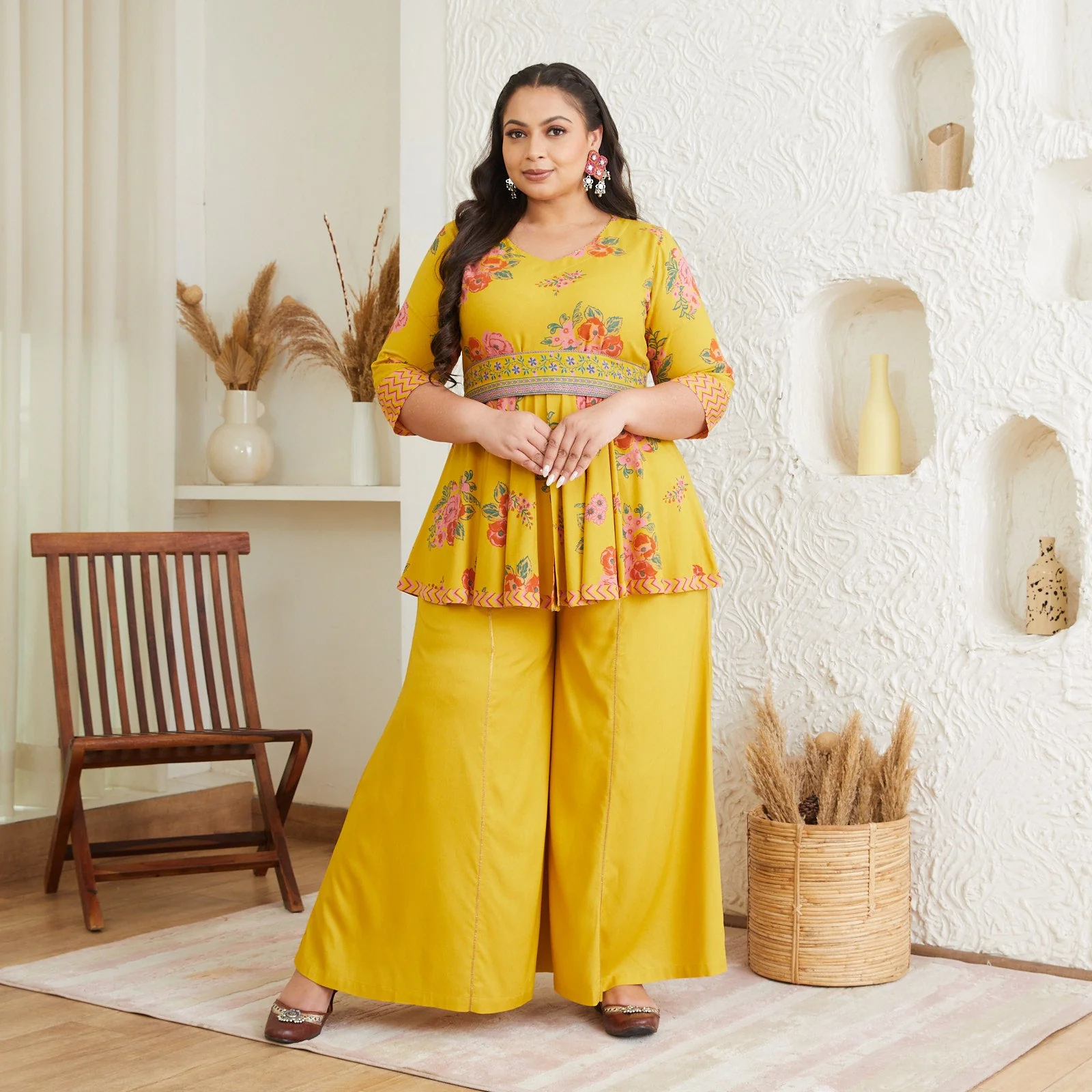 Inaayat Mustard Sharara Set - SOM - Image 6
