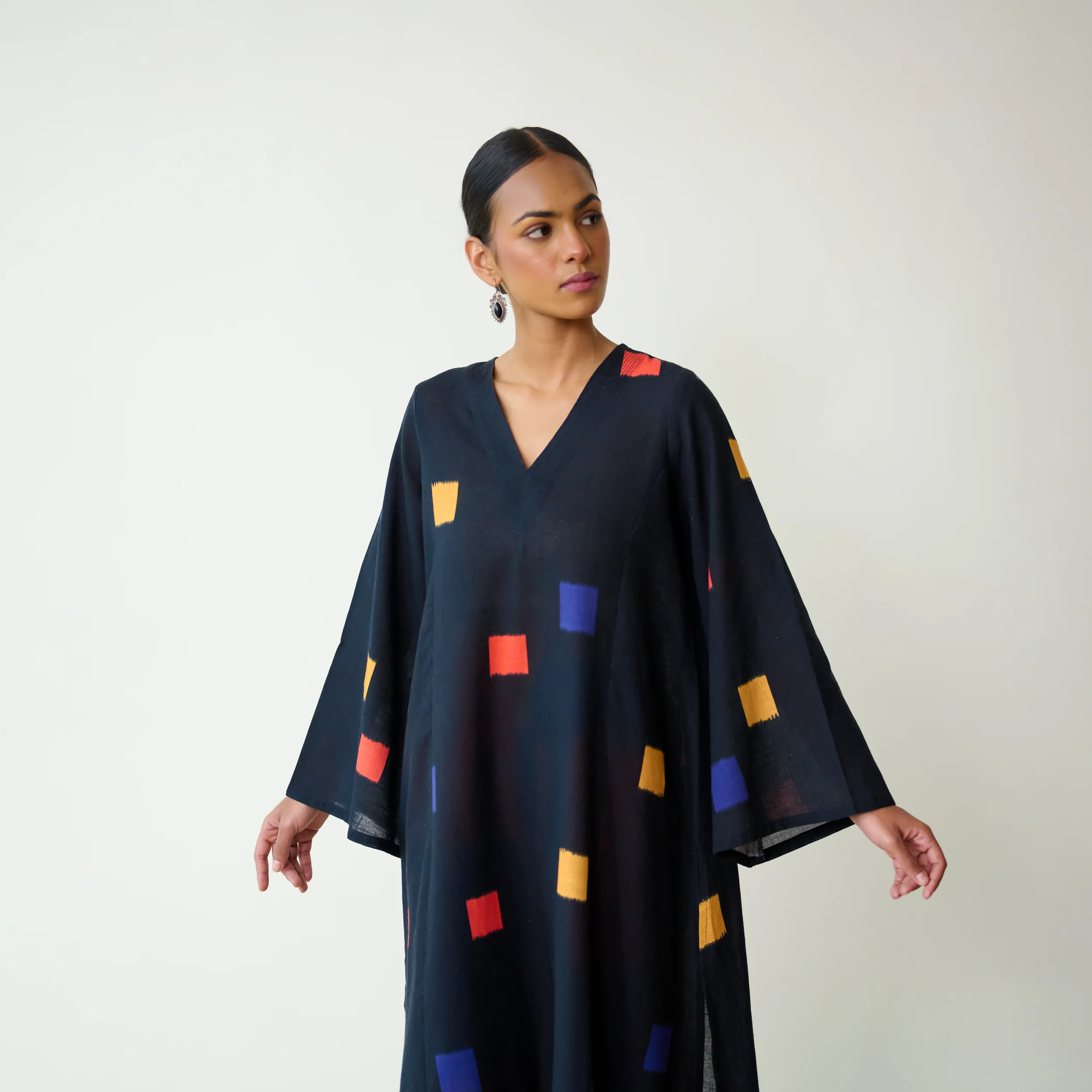 Ludo Pure Slub Cotton Kurta Set - Black - Image 8