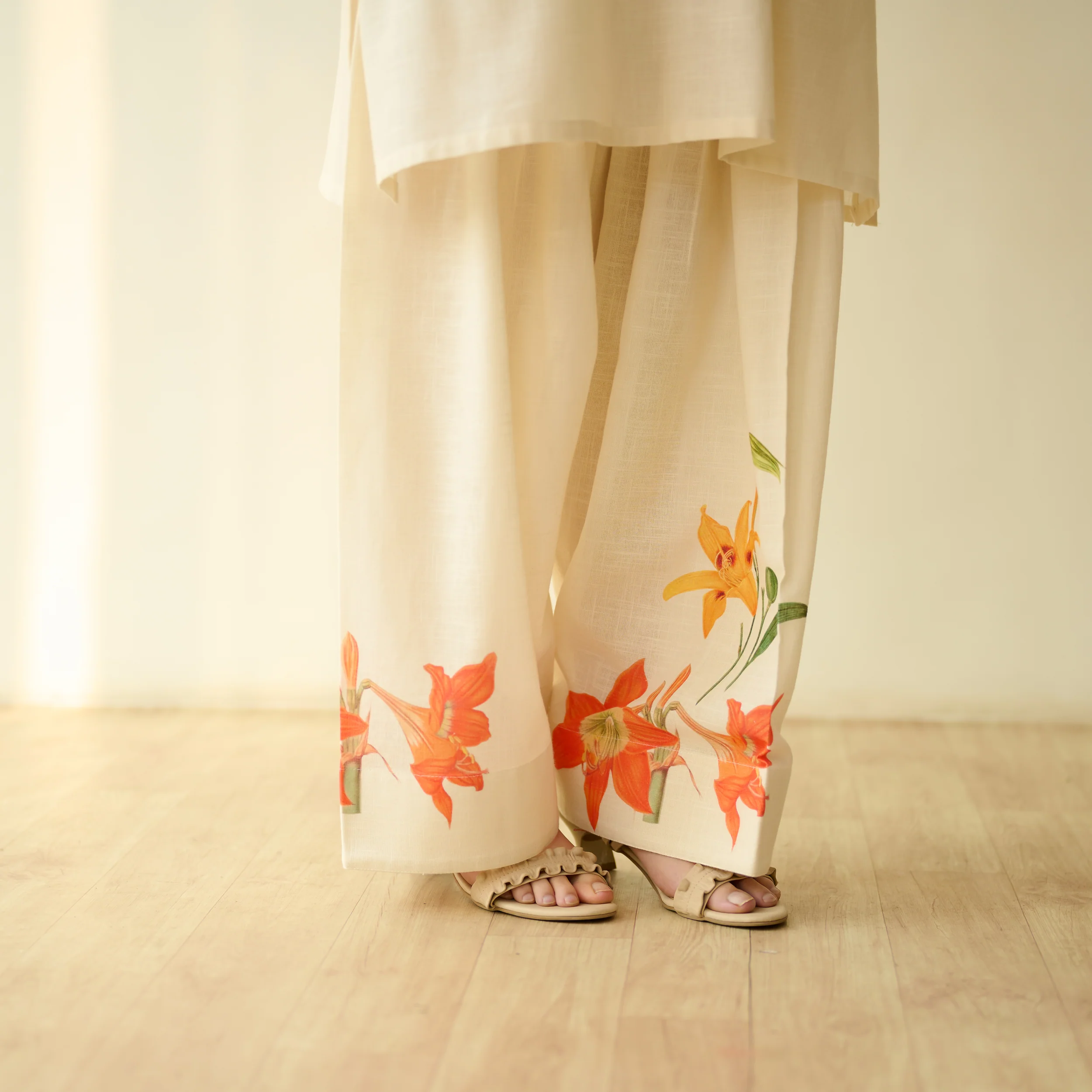 Masakali Slub Cotton Farsi Set - Tree Brown - Image 3