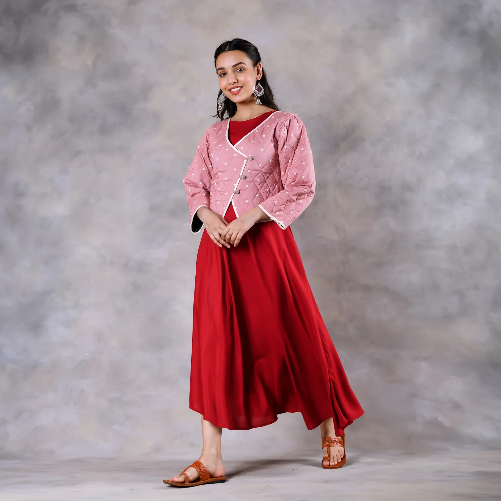 Mimosa Baby Pink Quilted Jacket - Image 5
