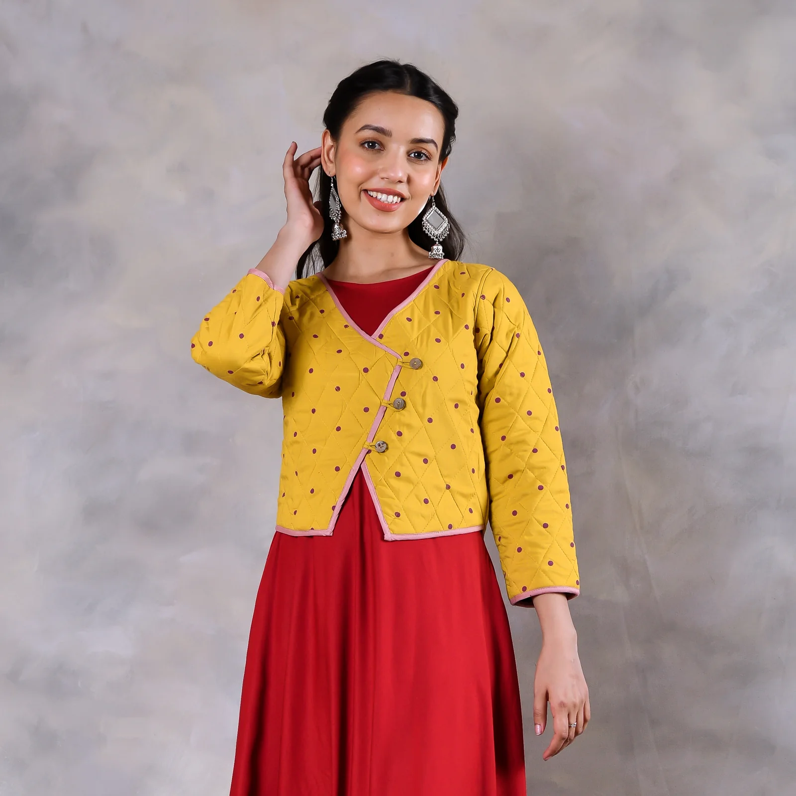 Mimosa Mustard Quilted Jacket - Image 3