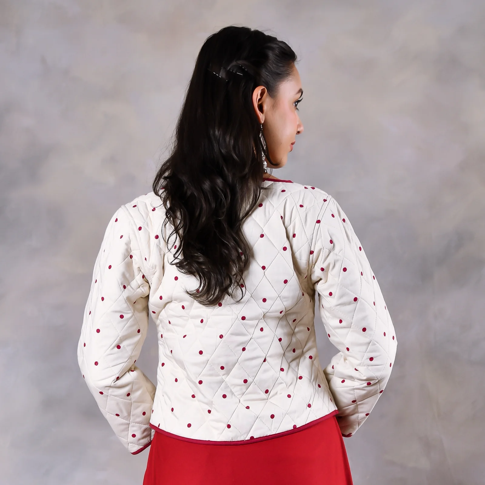 Mimosa Off White Quilted Jacket - Image 4