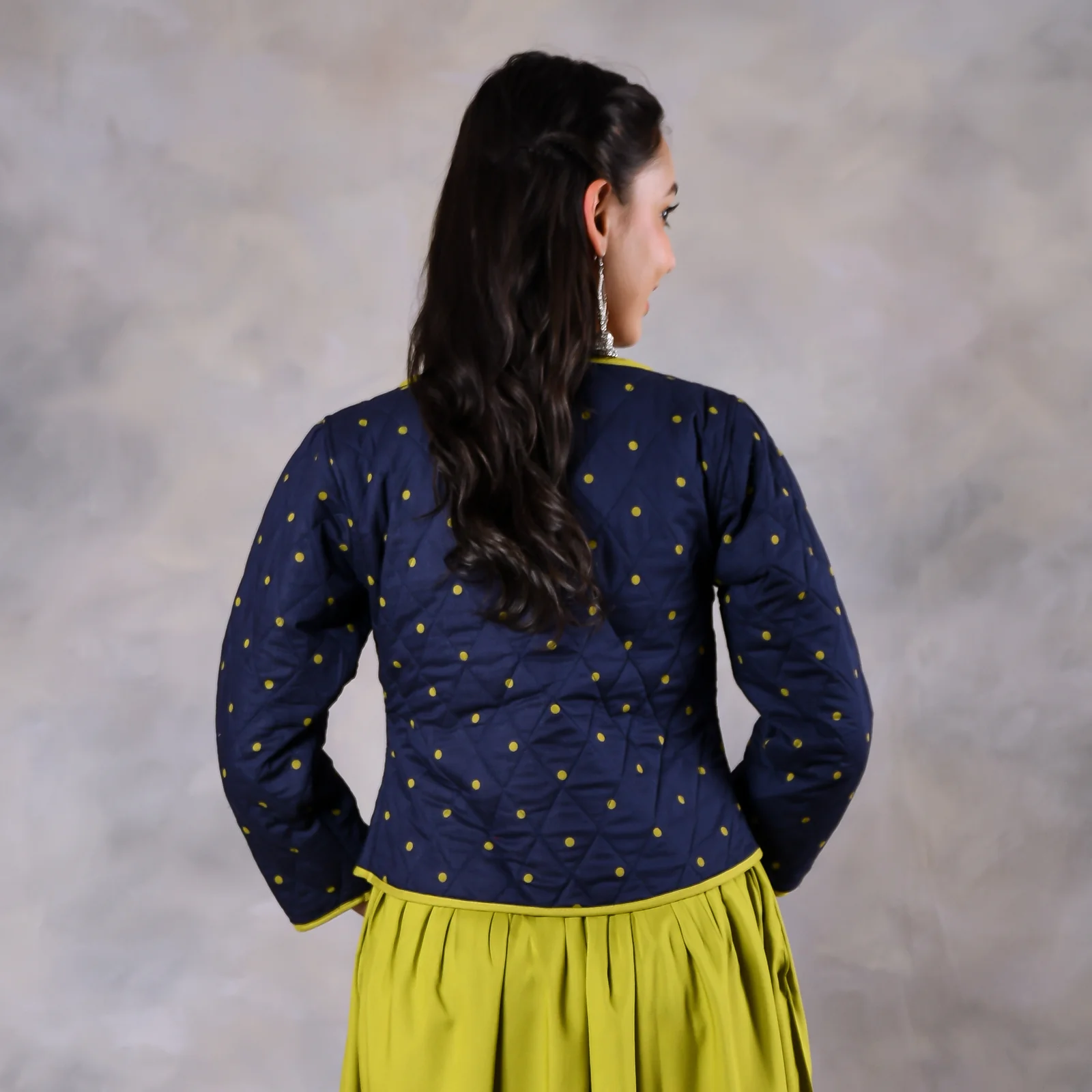 Mimosa Space Blue Quilted Jacket - Image 3
