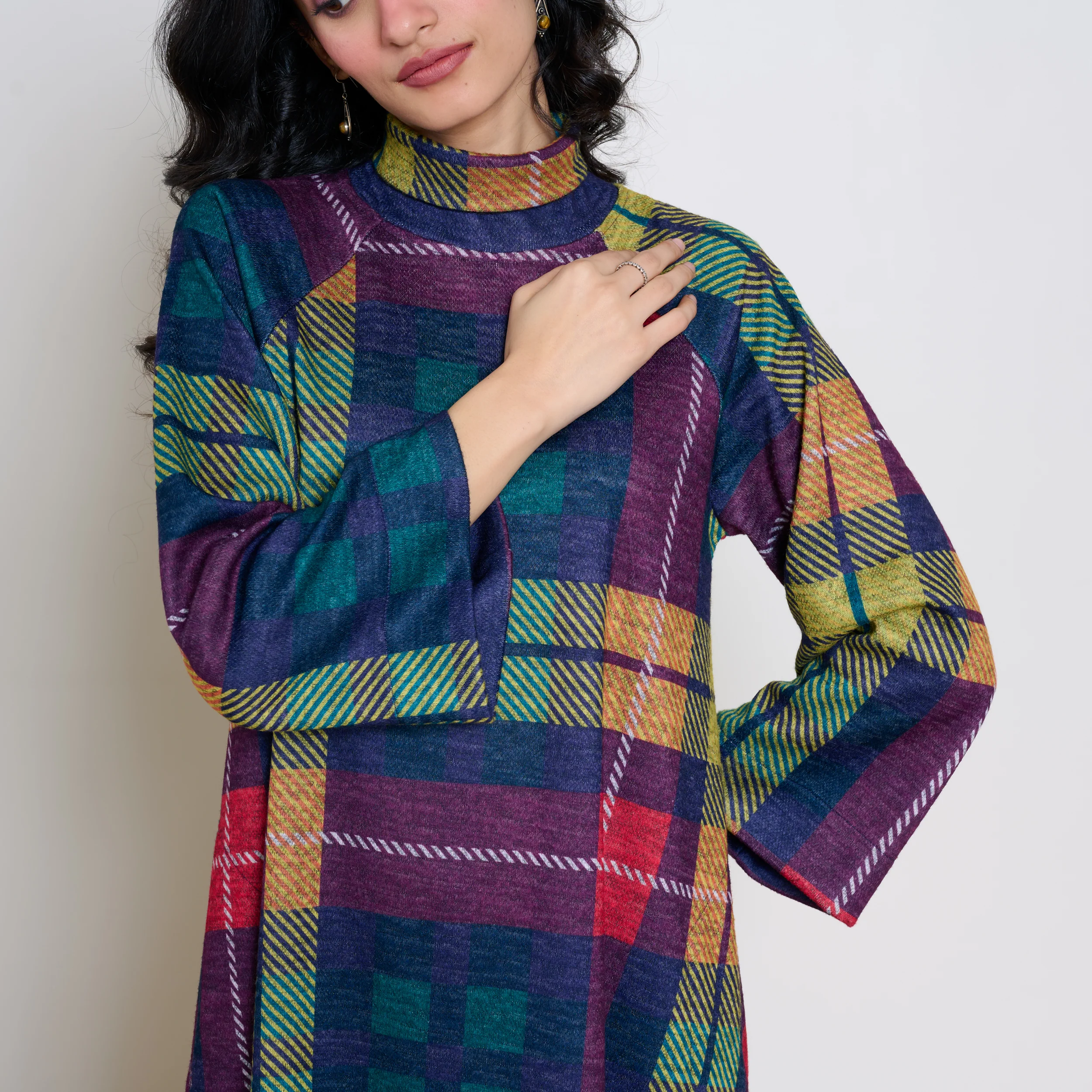 Notebook Woollen Kurta Set - Multicolour - Image 2