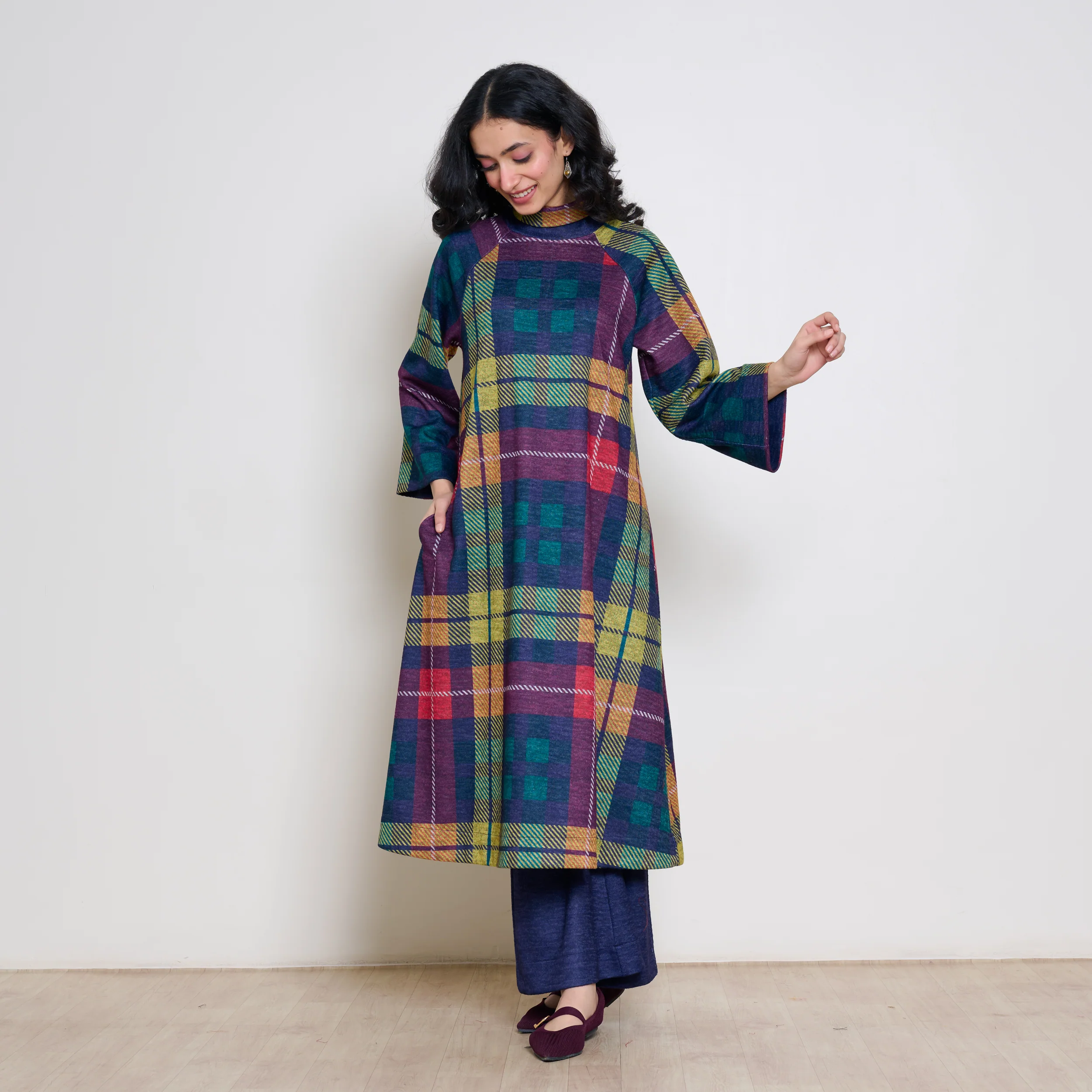 Notebook Woollen Kurta Set - Multicolour - Image 8