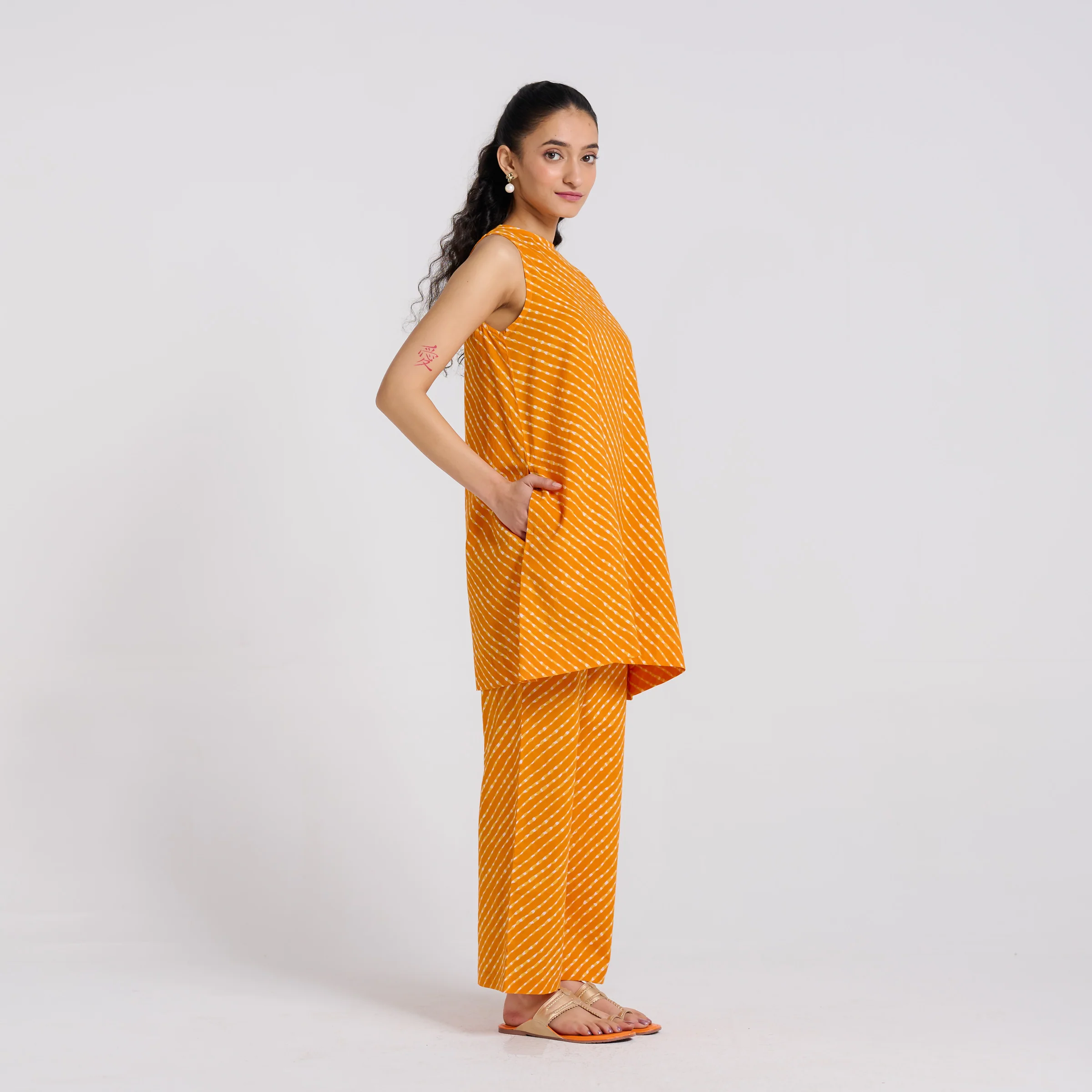 Orange Pure Cotton Co-ord Set - Image 6