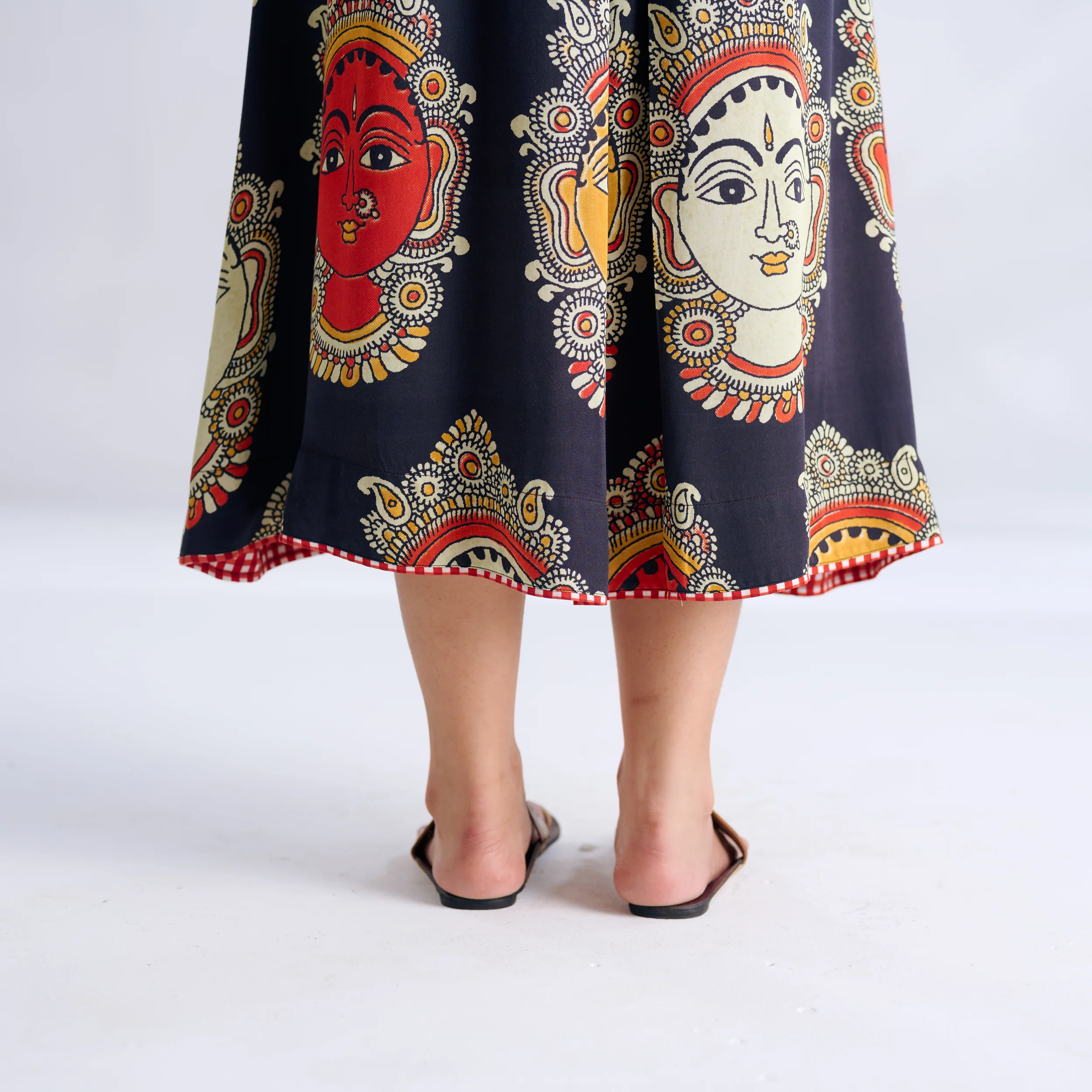 Roopika Modal Satin Dress - Charcoal - Image 4