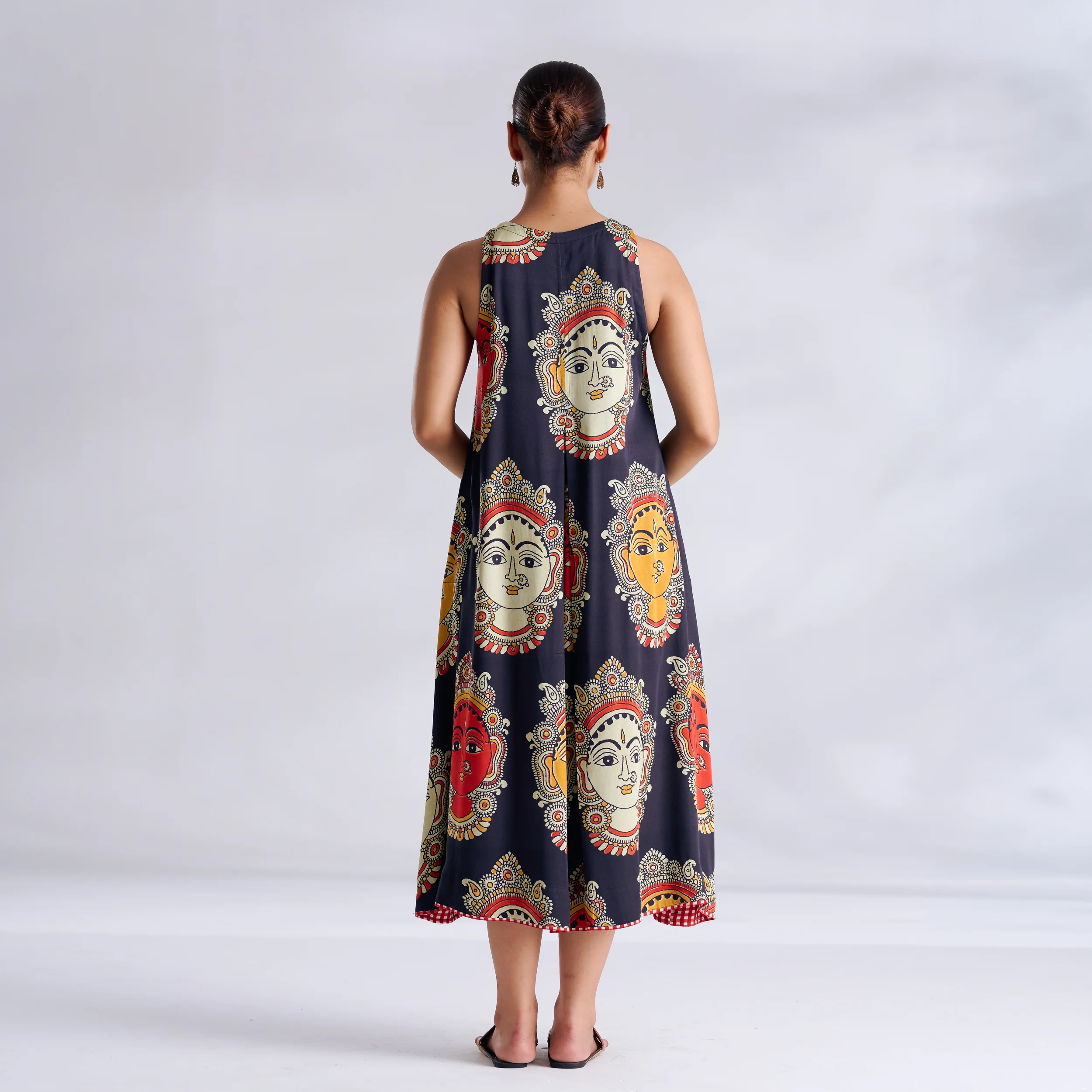 Roopika Modal Satin Dress - Charcoal - Image 5