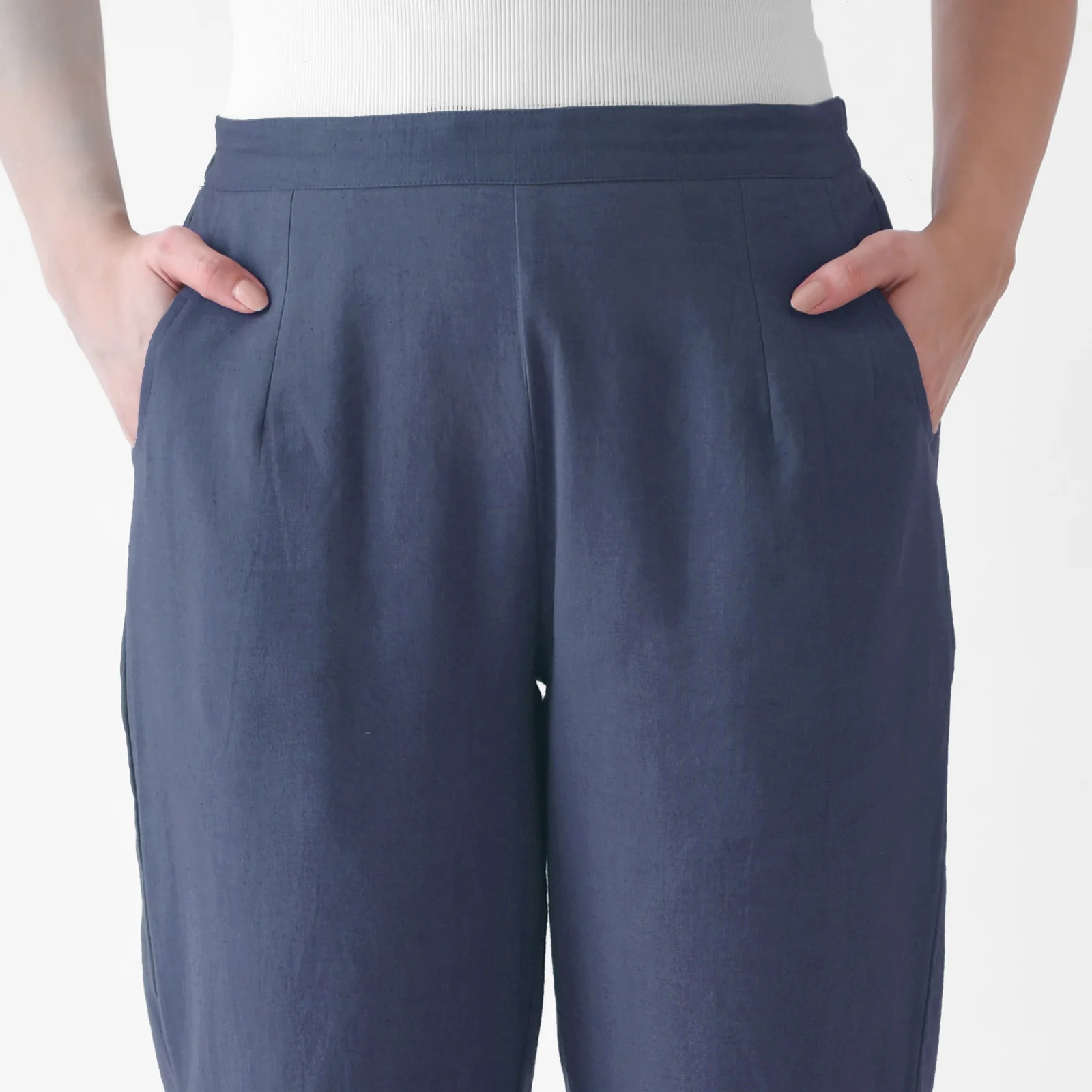 Slate Grey Cotton AMPM Pants - Image 3