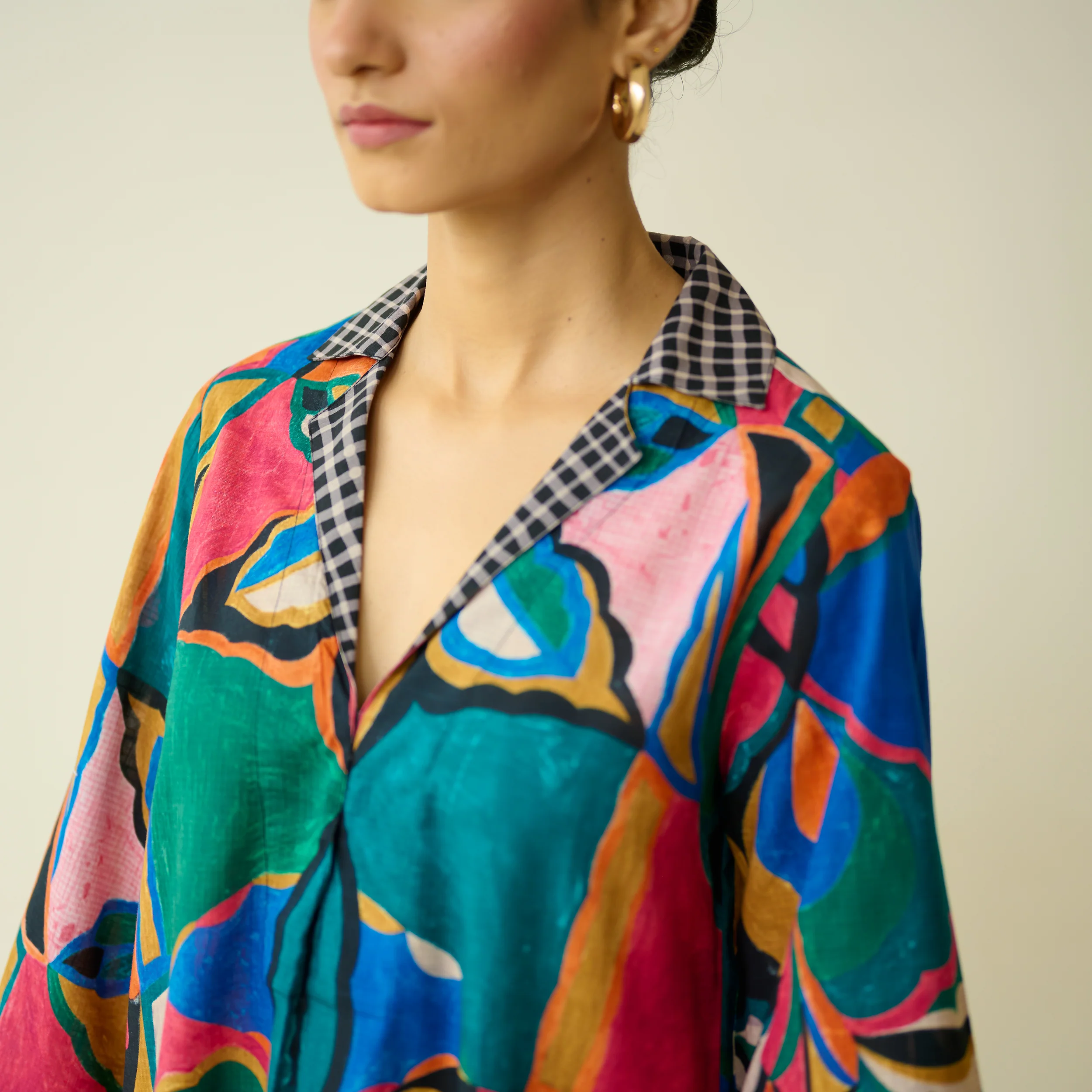 Sunday Slub Cotton Kurta - Multicolour - Image 2