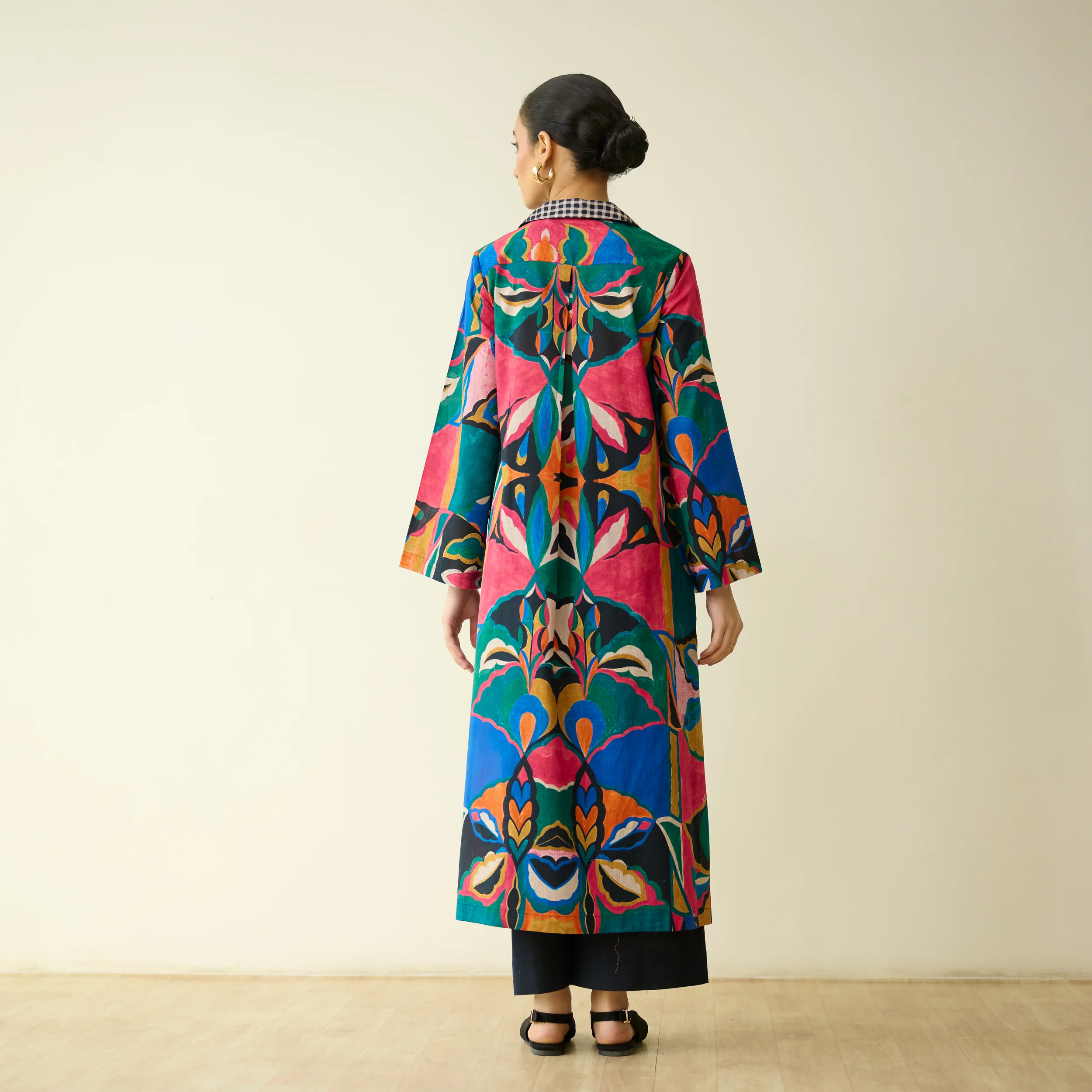 Sunday Slub Cotton Kurta - Multicolour - Image 4
