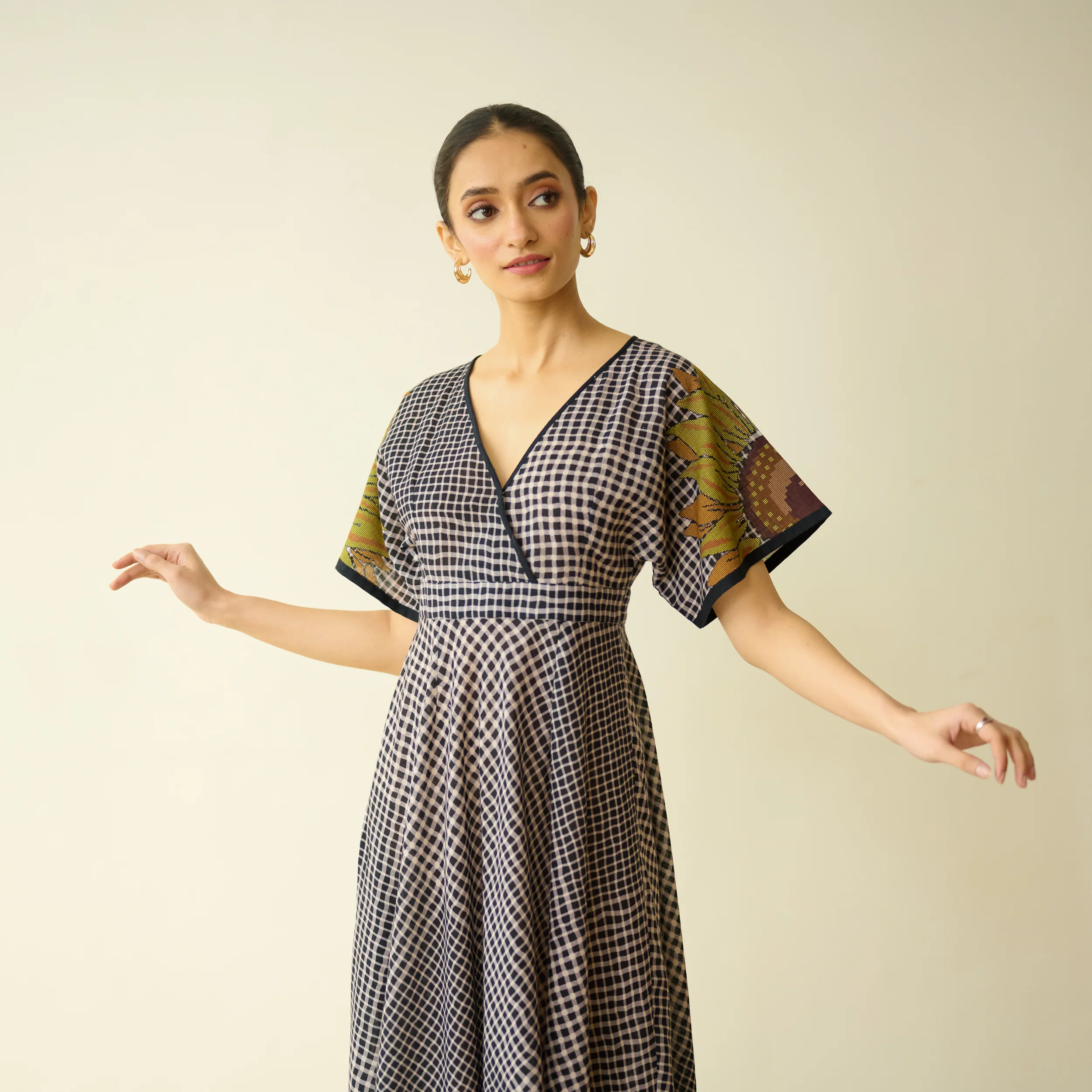 Sunday Slub Cotton Maxi Dress - Charcoal - Image 3