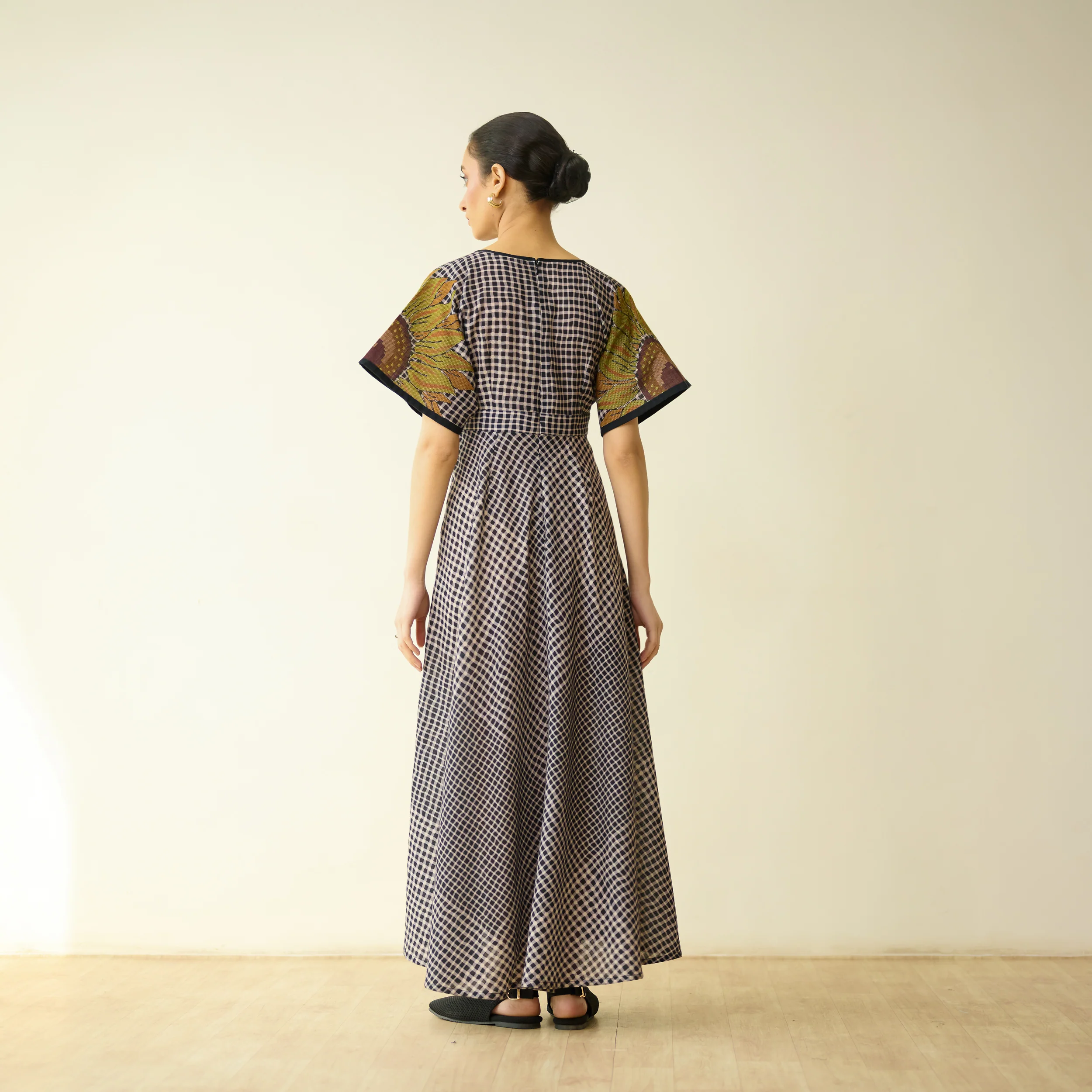 Sunday Slub Cotton Maxi Dress - Charcoal - Image 4