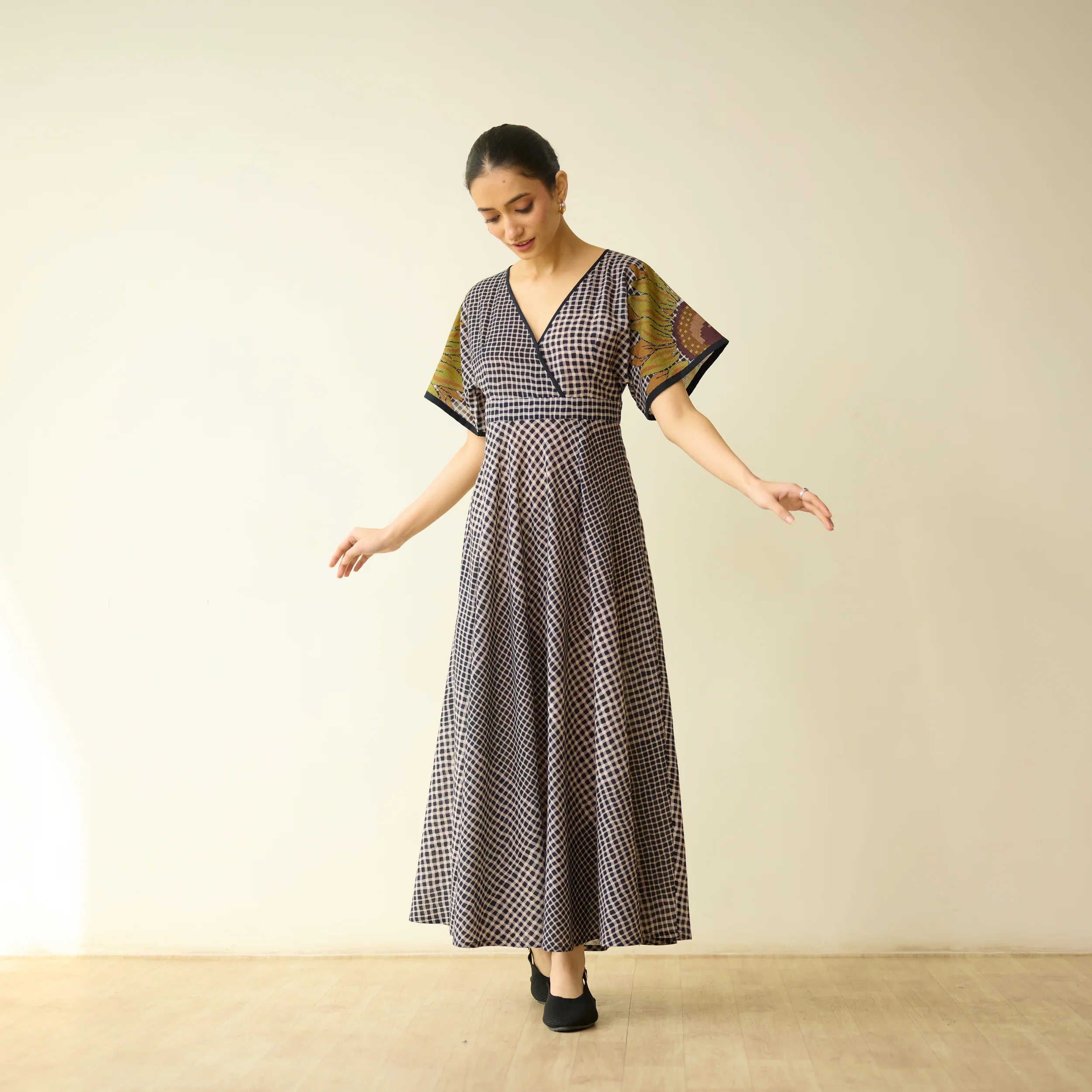 Sunday Slub Cotton Maxi Dress - Charcoal - Image 5