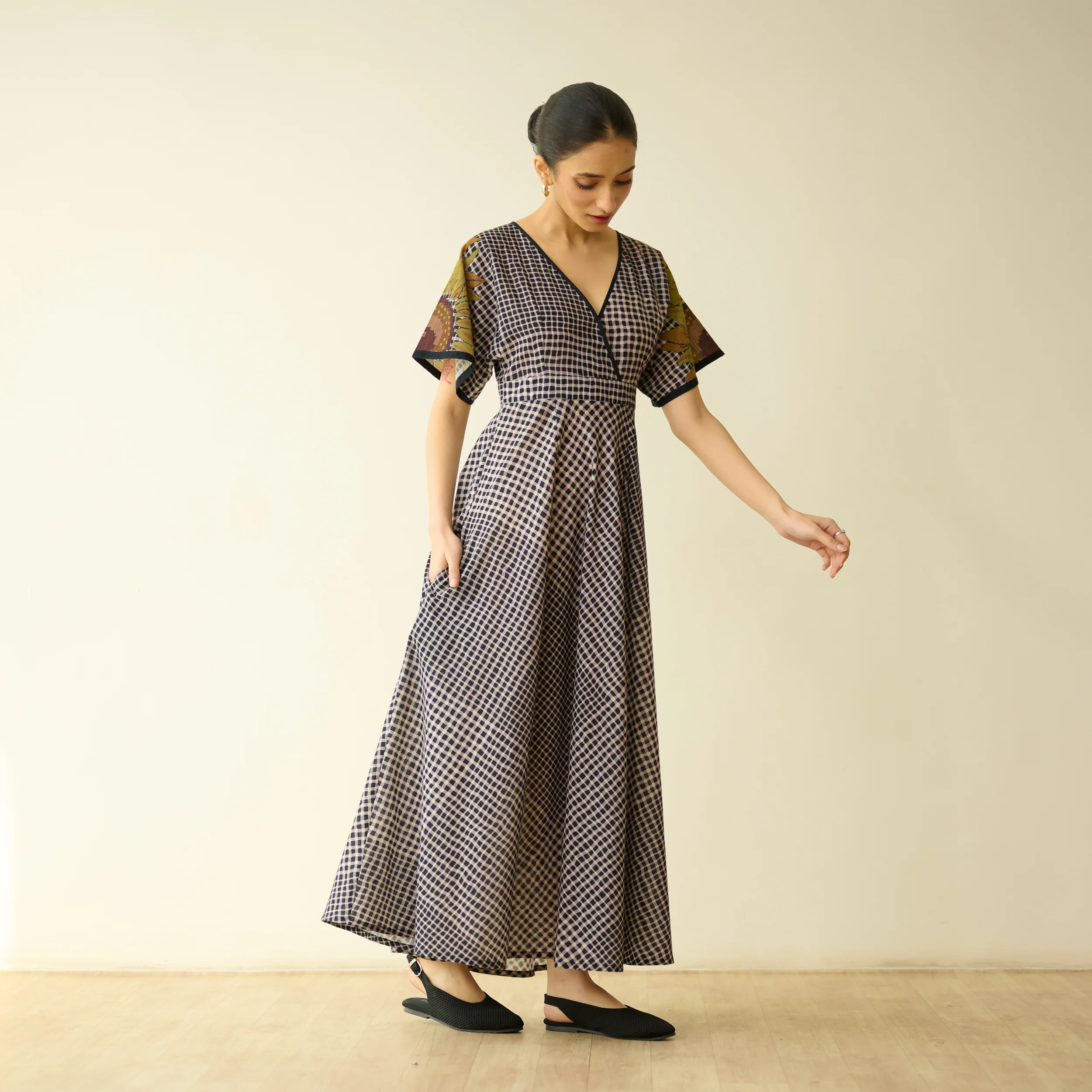 Sunday Slub Cotton Maxi Dress - Charcoal - Image 6