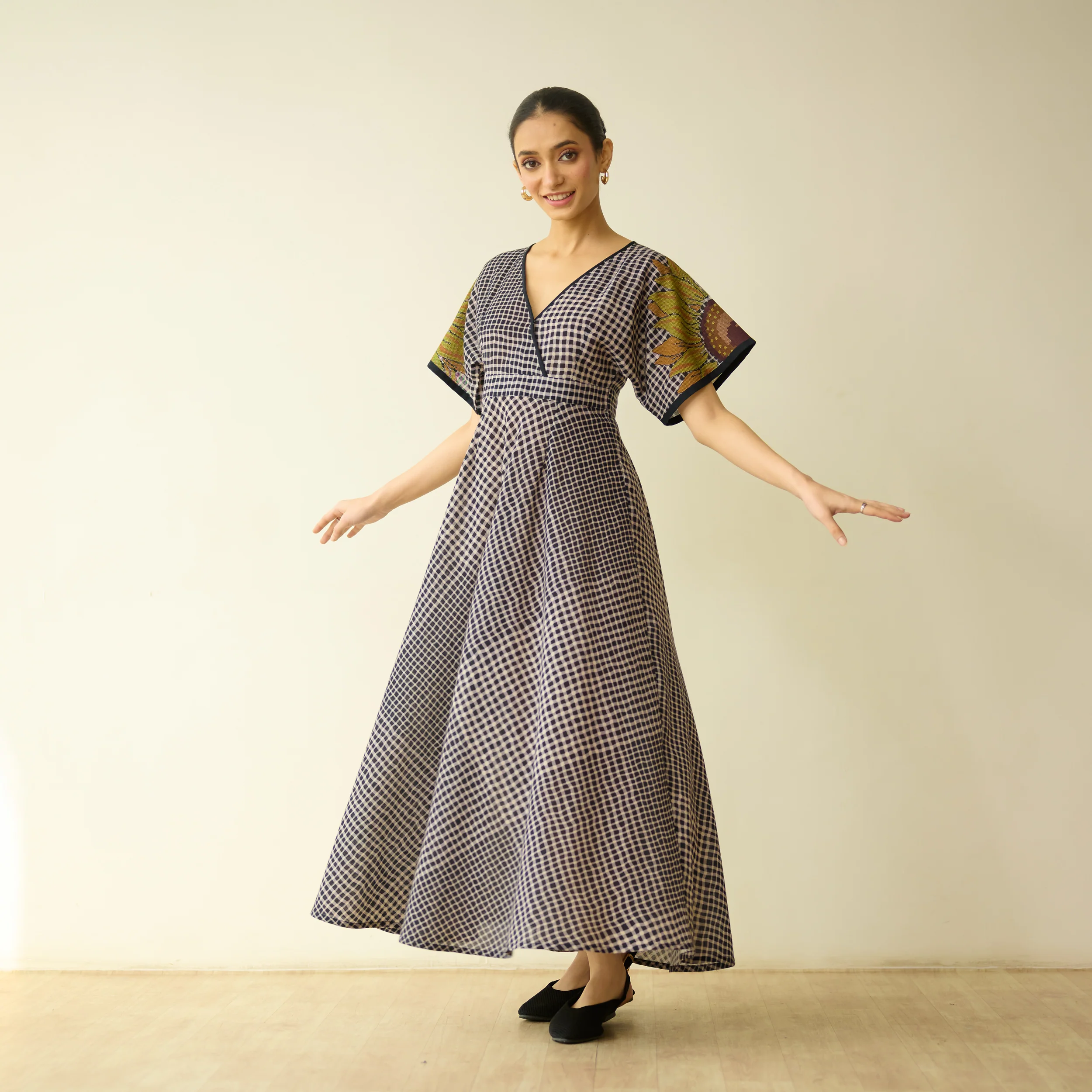 Sunday Slub Cotton Maxi Dress - Charcoal - Image 7