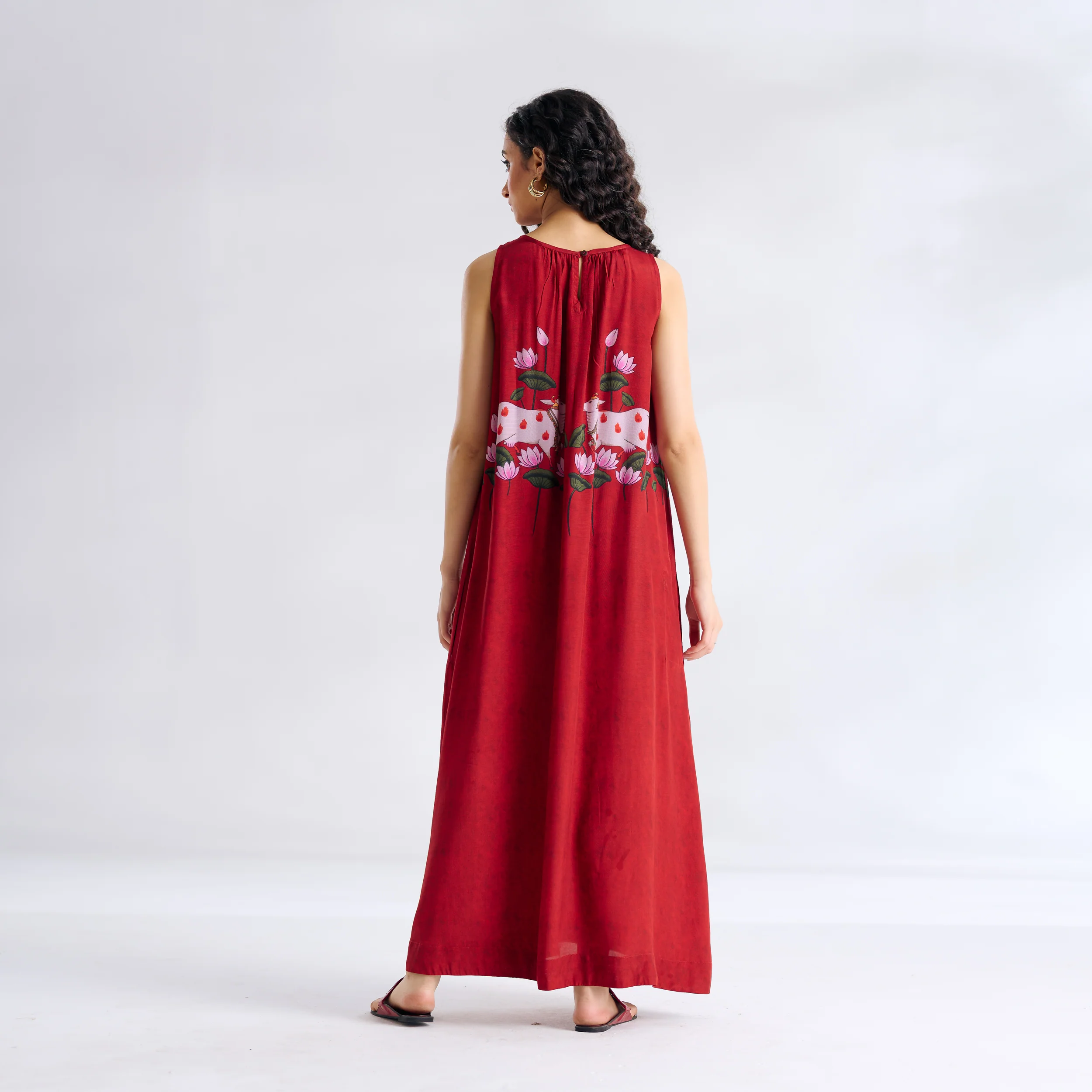 Surbhi Shantoon Maxi Dress - Blood Red - Image 6
