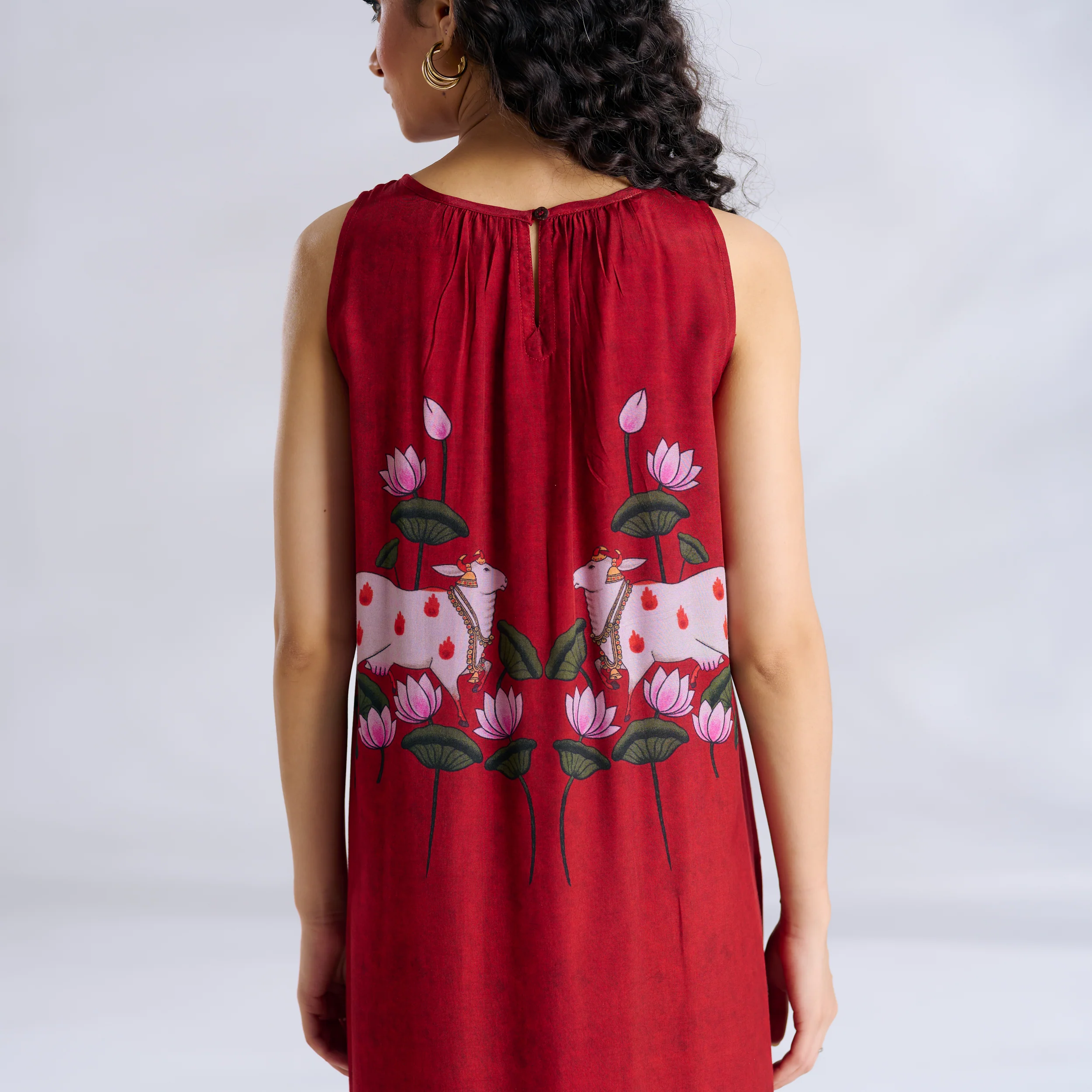 Surbhi Shantoon Maxi Dress - Blood Red - Image 7