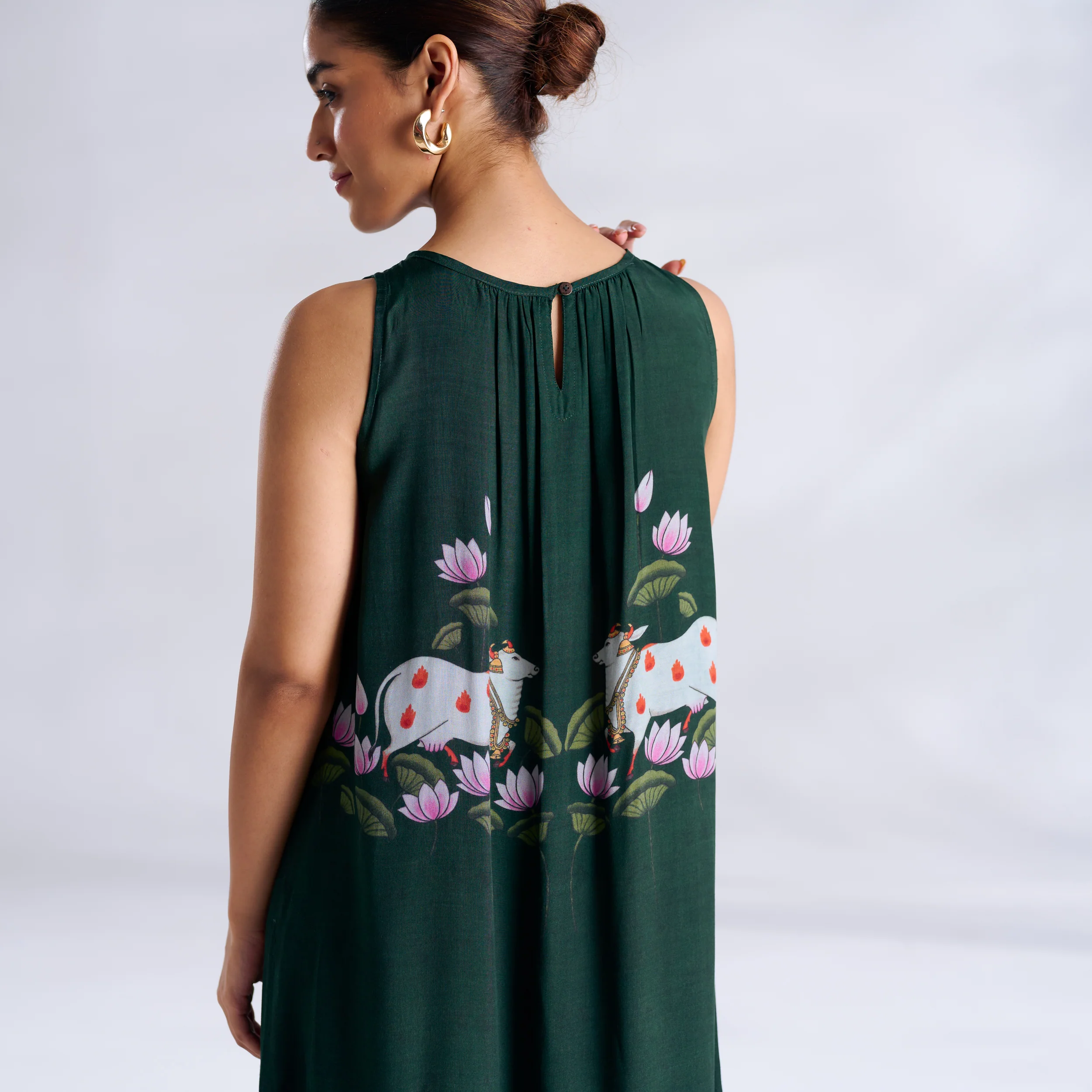 Surbhi Shantoon Maxi Dress - Emerald Green - Image 5