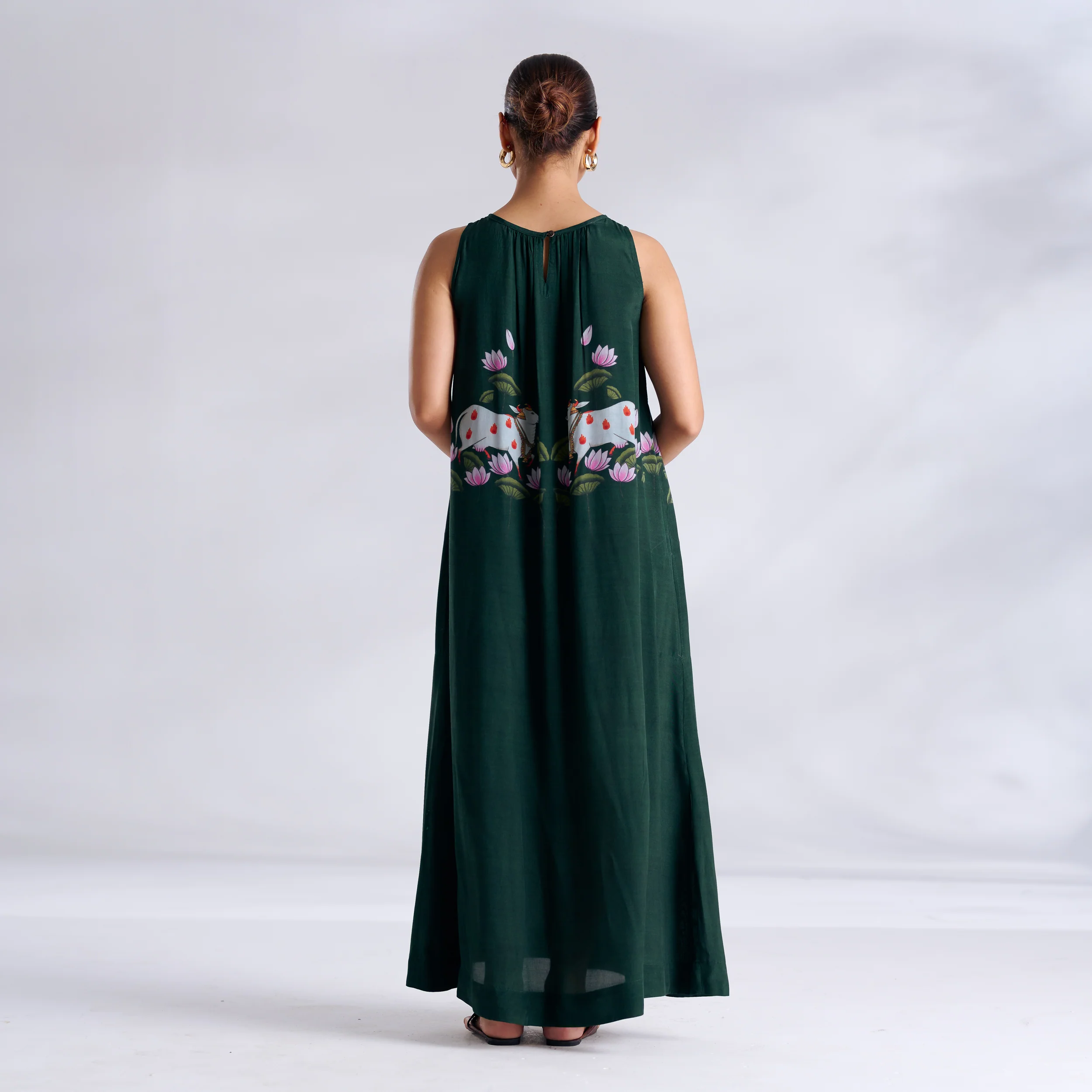 Surbhi Shantoon Maxi Dress - Emerald Green - Image 6