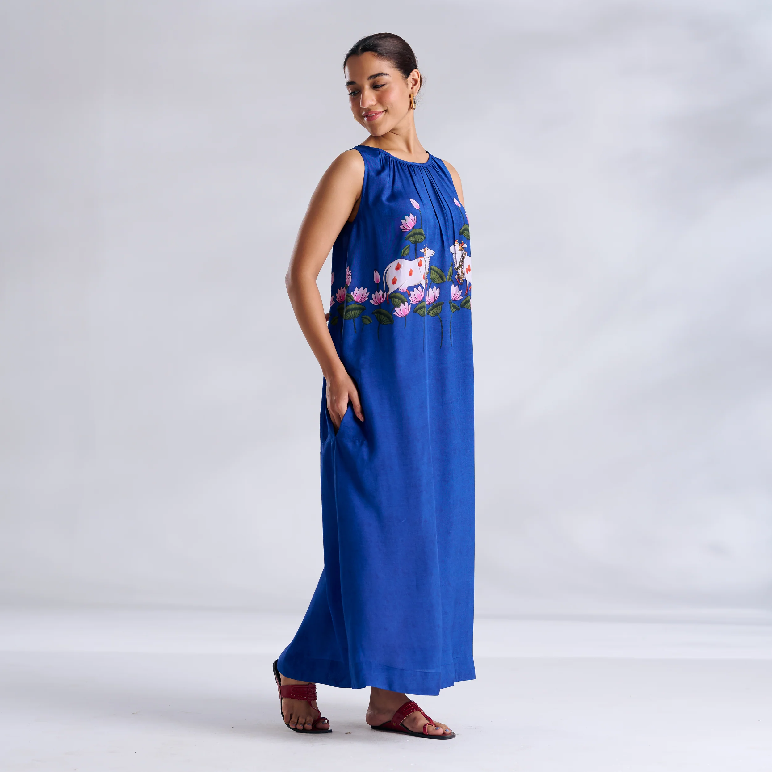Surbhi Shantoon Maxi Dress - Royal Blue - Image 5