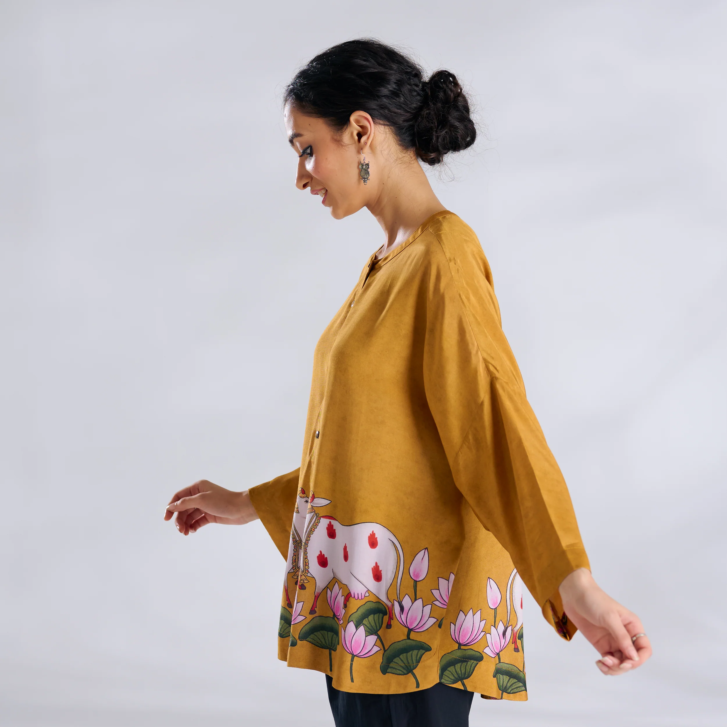 Surbhi Shantoon Shirt - Golden Yellow - Image 7