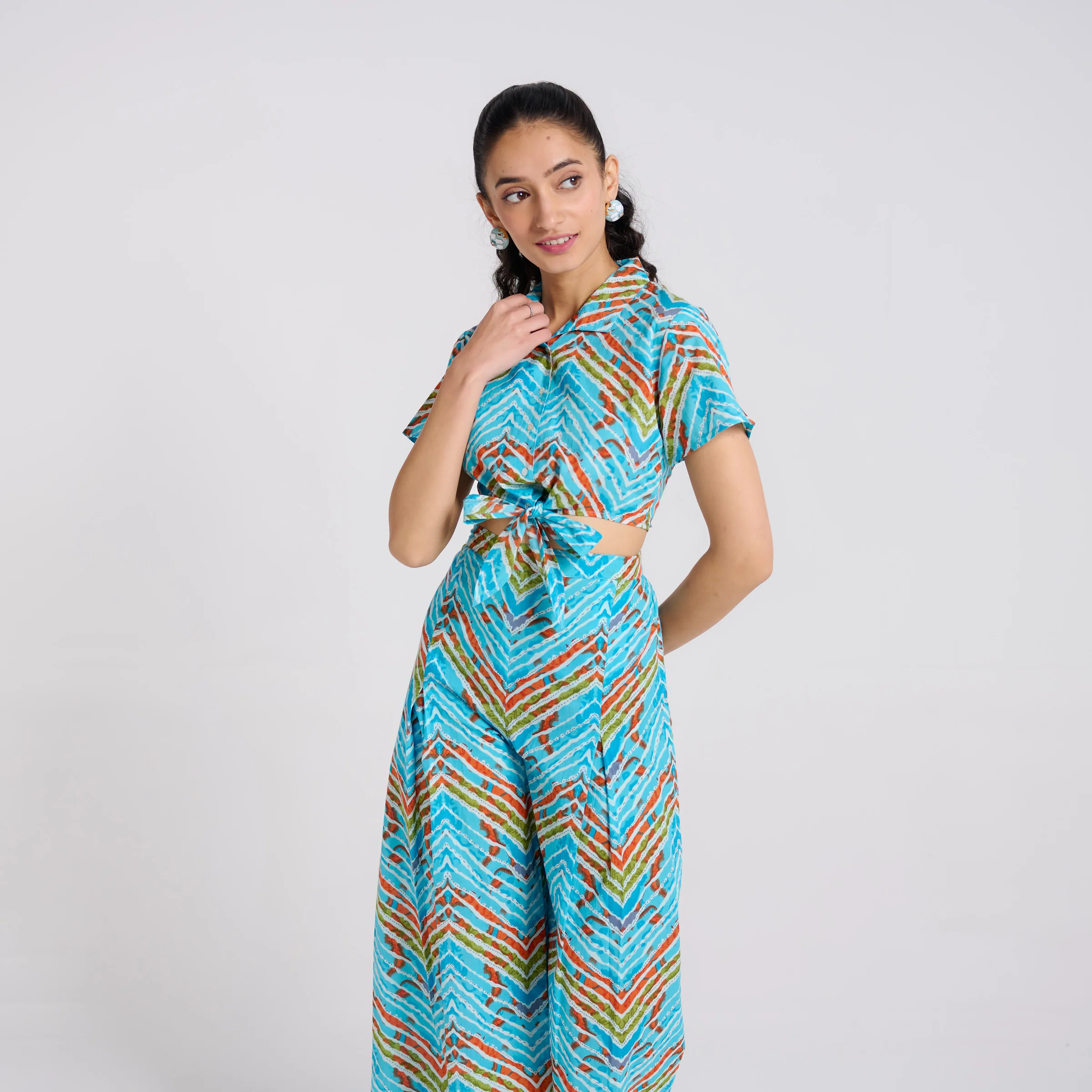Tropical Knot Cotton Co-ord Set - Image 3