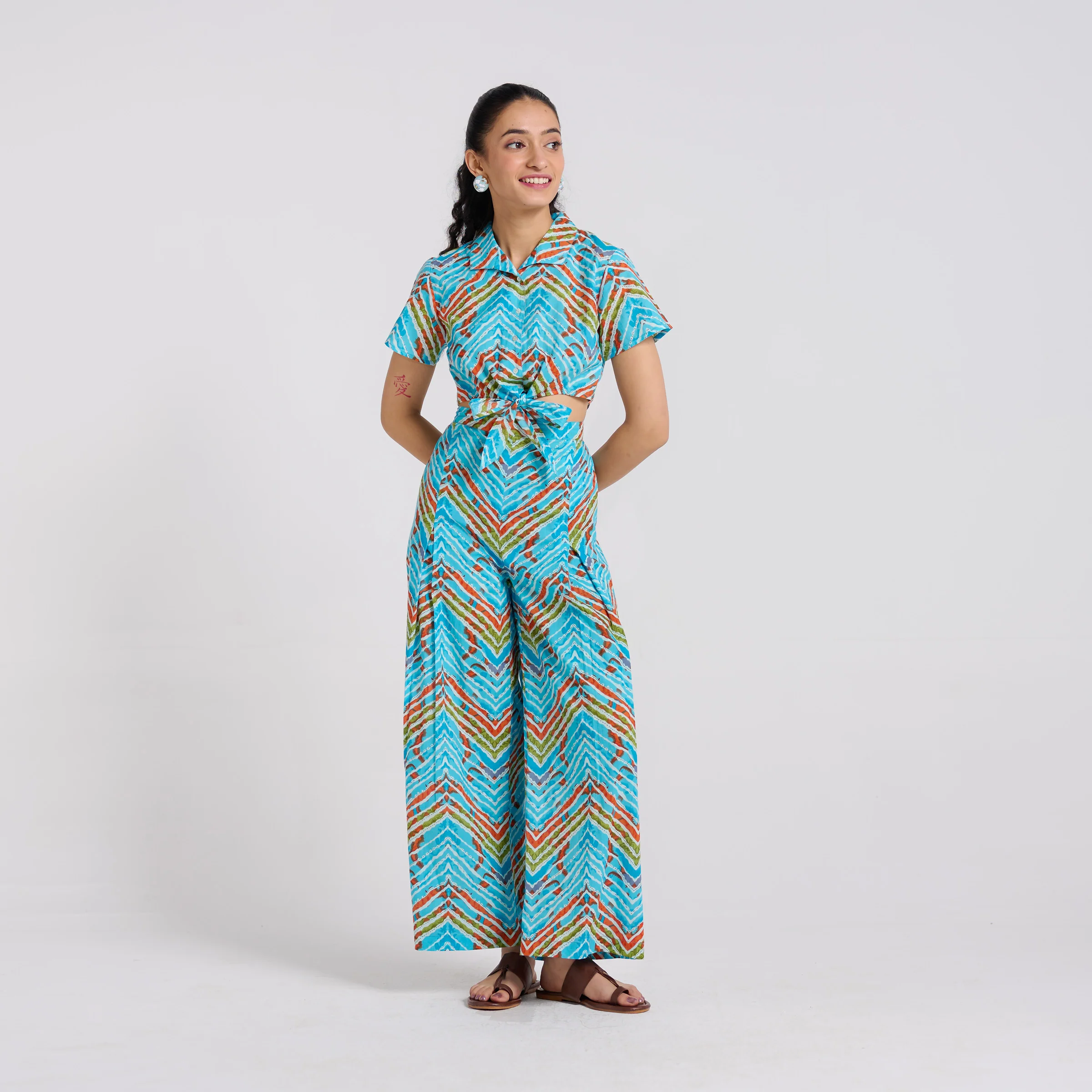 Tropical Knot Cotton Co-ord Set - Image 5