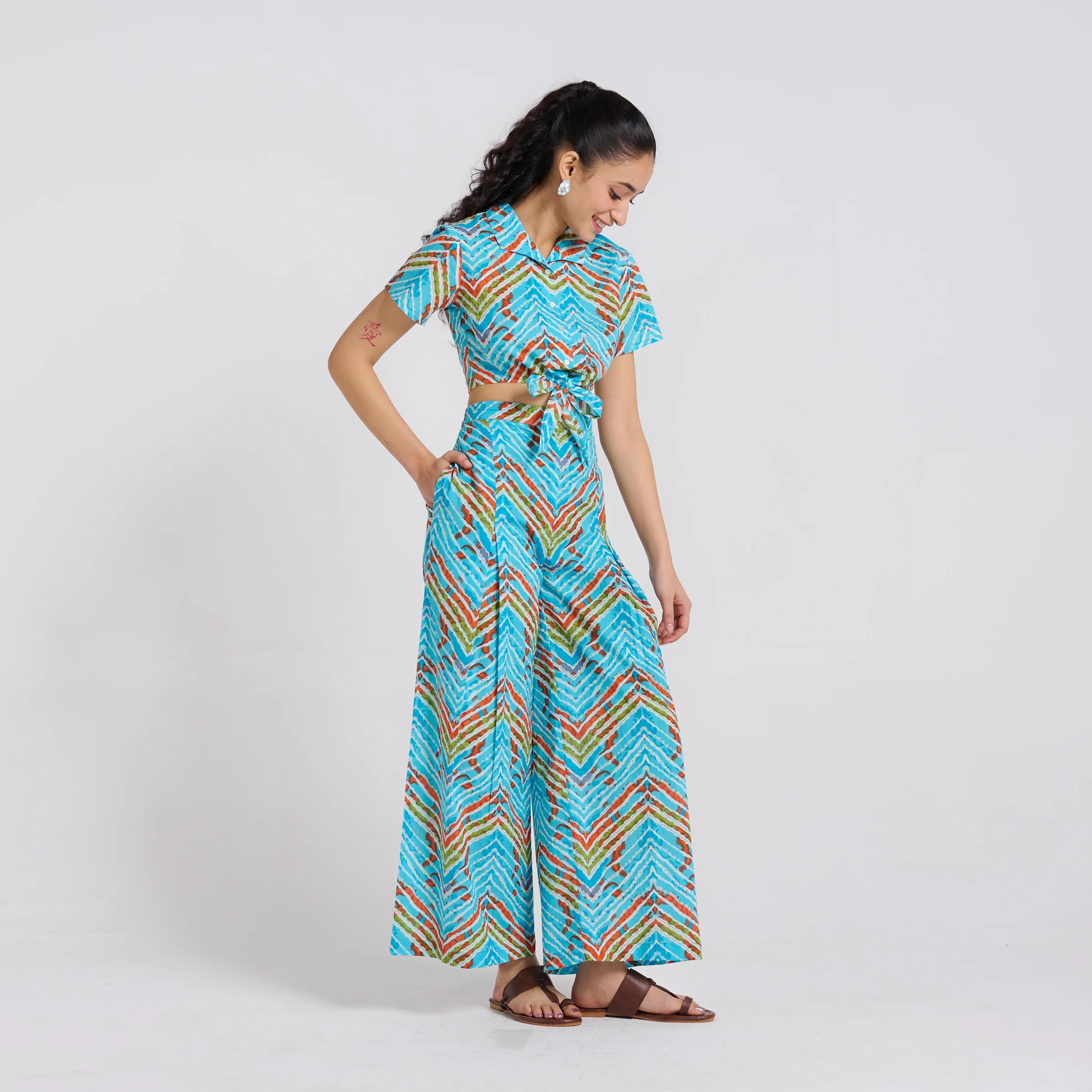 Tropical Knot Cotton Co-ord Set - Image 7