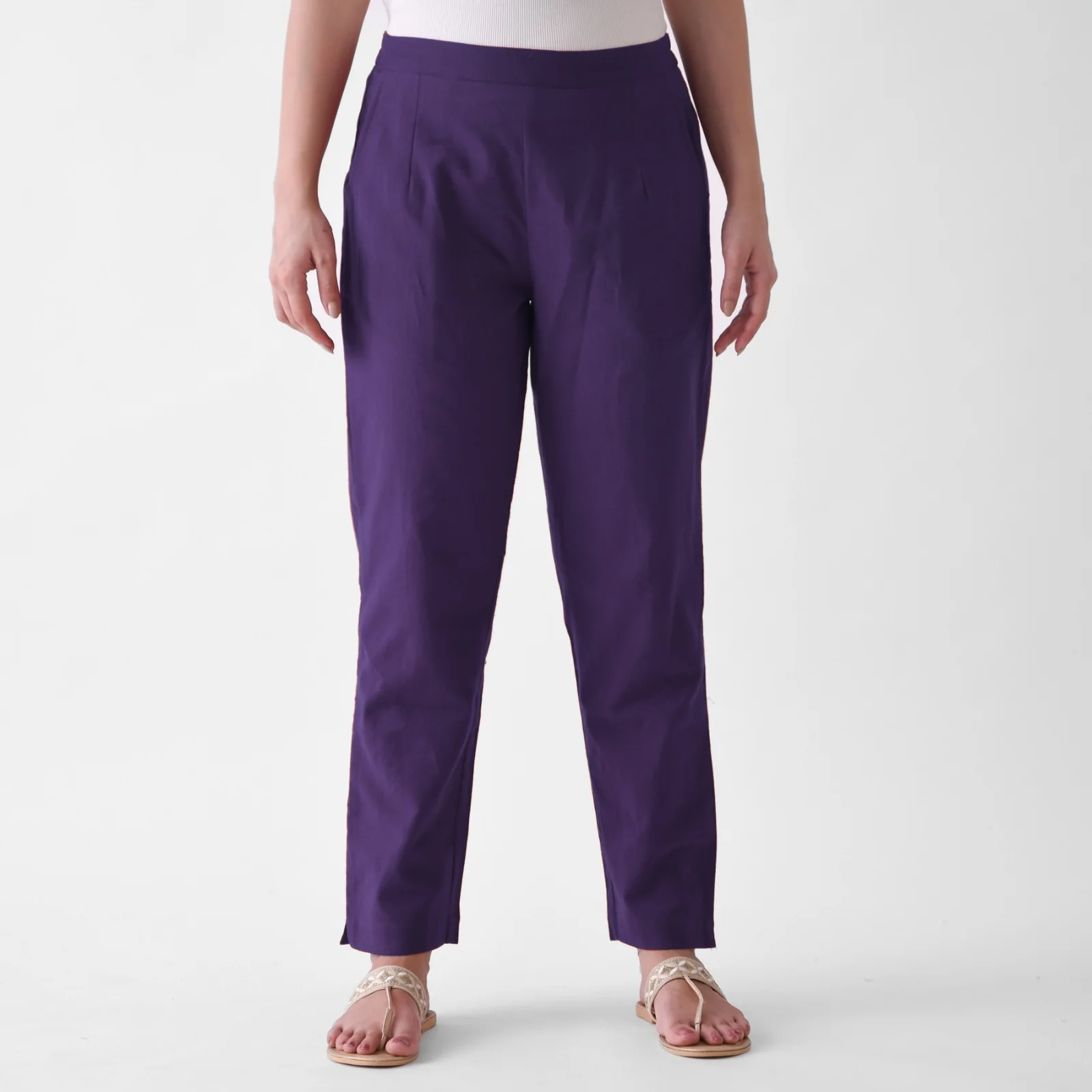 Violet Cotton AMPM Pants - Image 2
